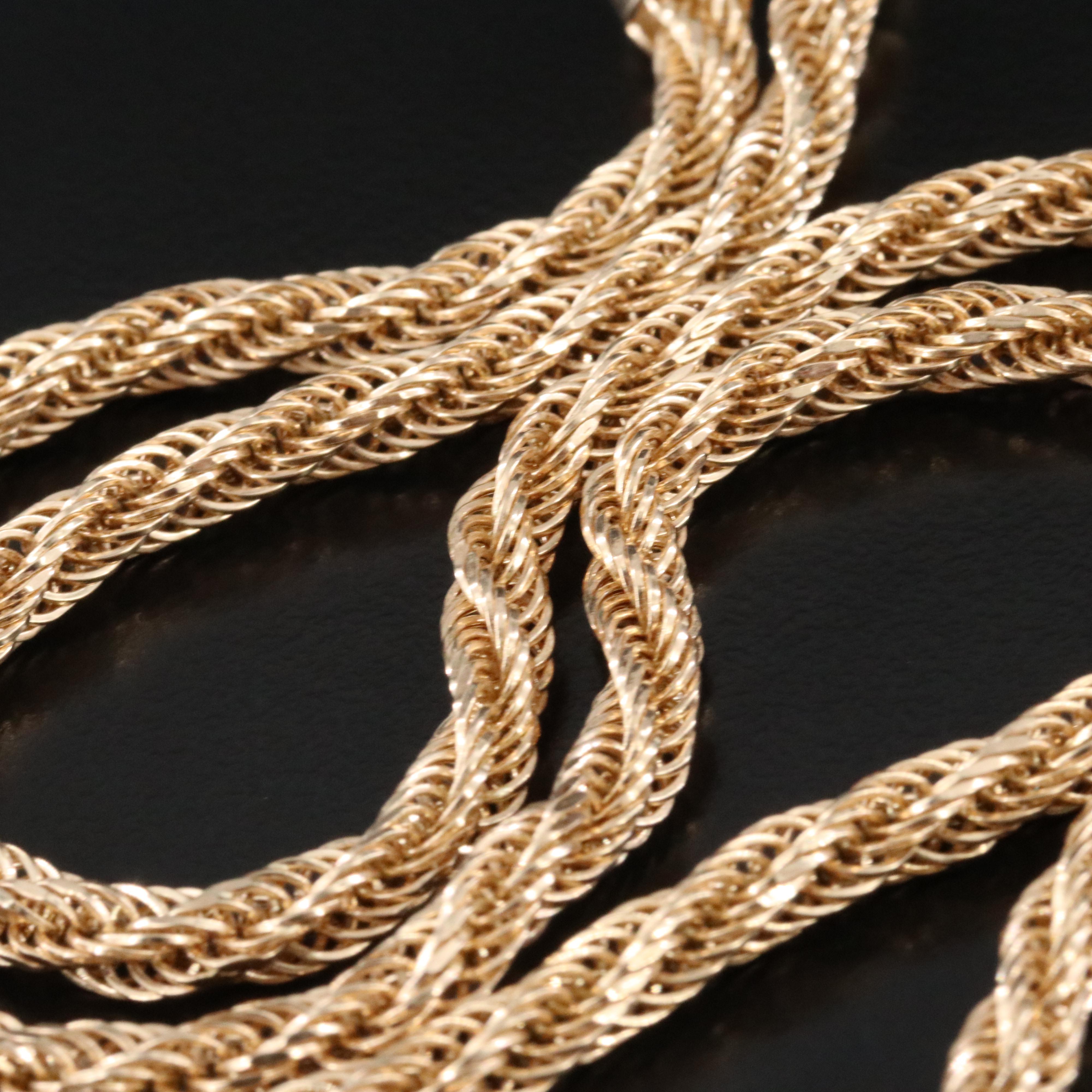 14K Fancy Link Necklace