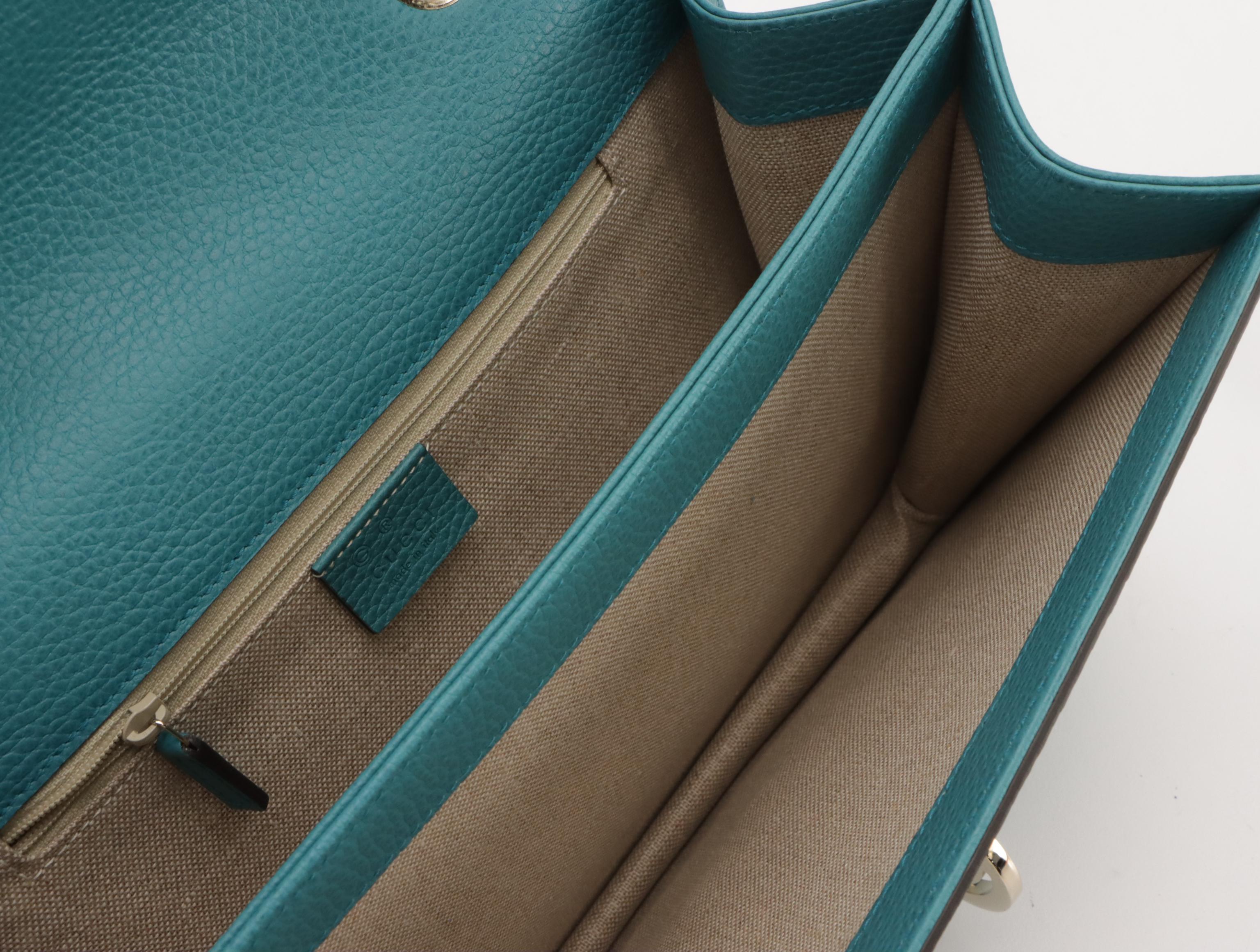 Gucci Calfkin Grain Leather Interlocking G Front-Flap Crossbody Bag