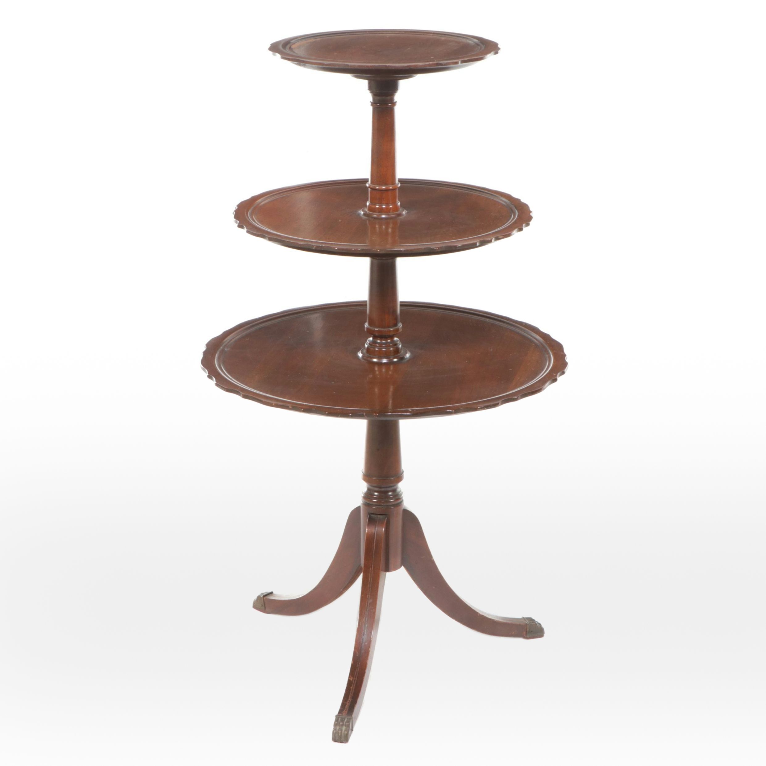 Mersman Mahogany Three-Tiered Stand