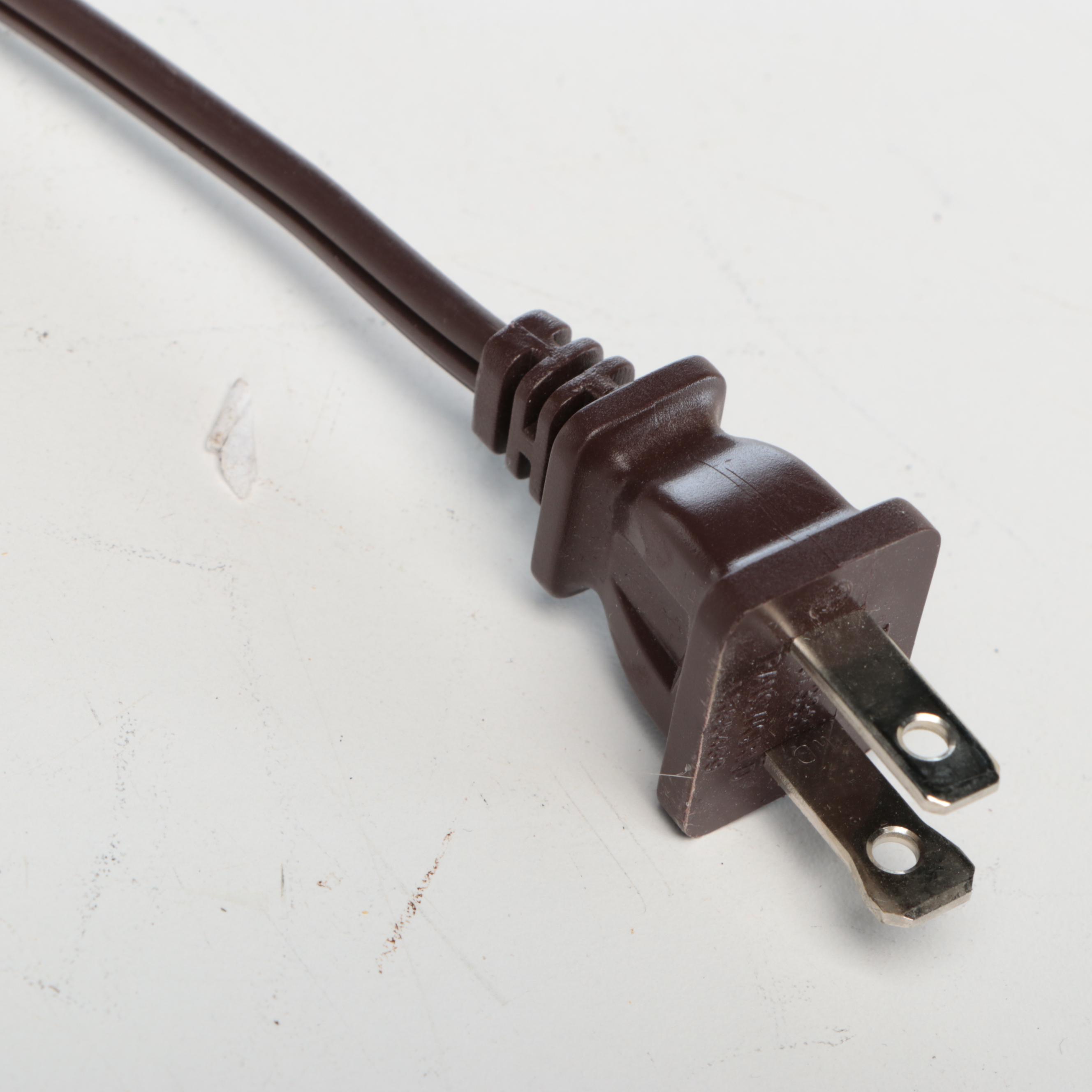 Chinese Hu Form Pink and White Ceramic Vase Table Lamp with Silk Shade