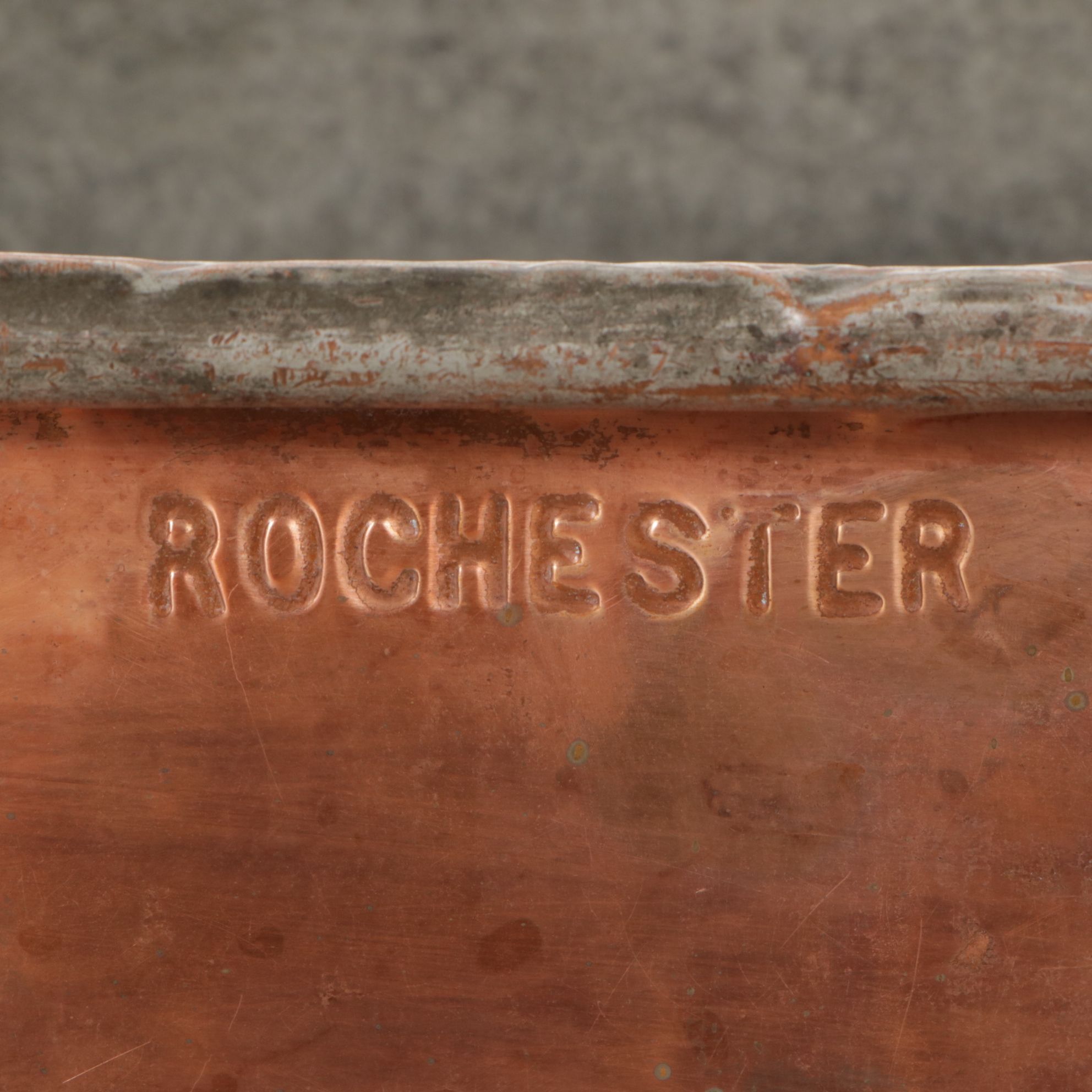 Tin Lined Copper Boiler Wash Tub With Wood Handles