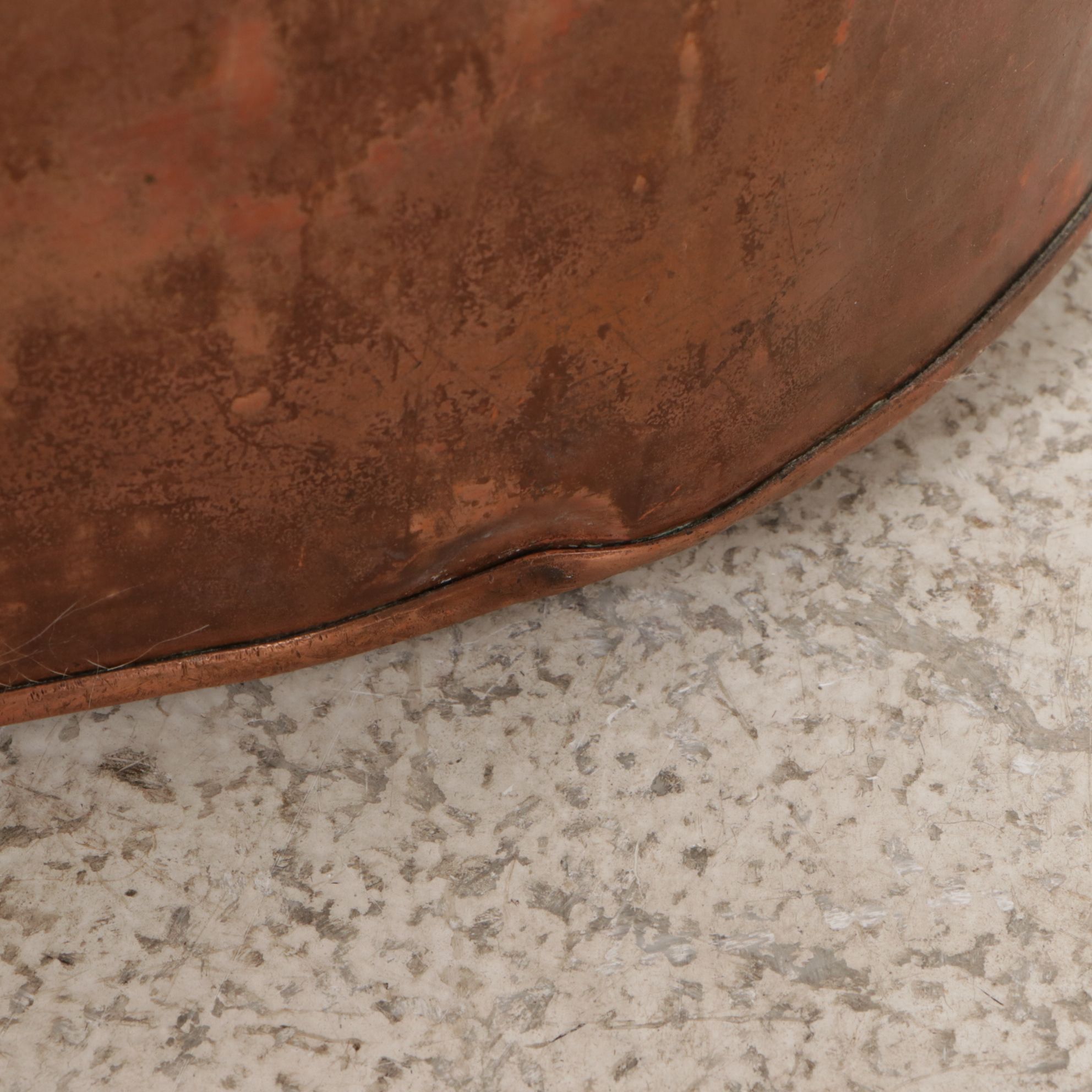 Tin Lined Copper Boiler Wash Tub With Wood Handles