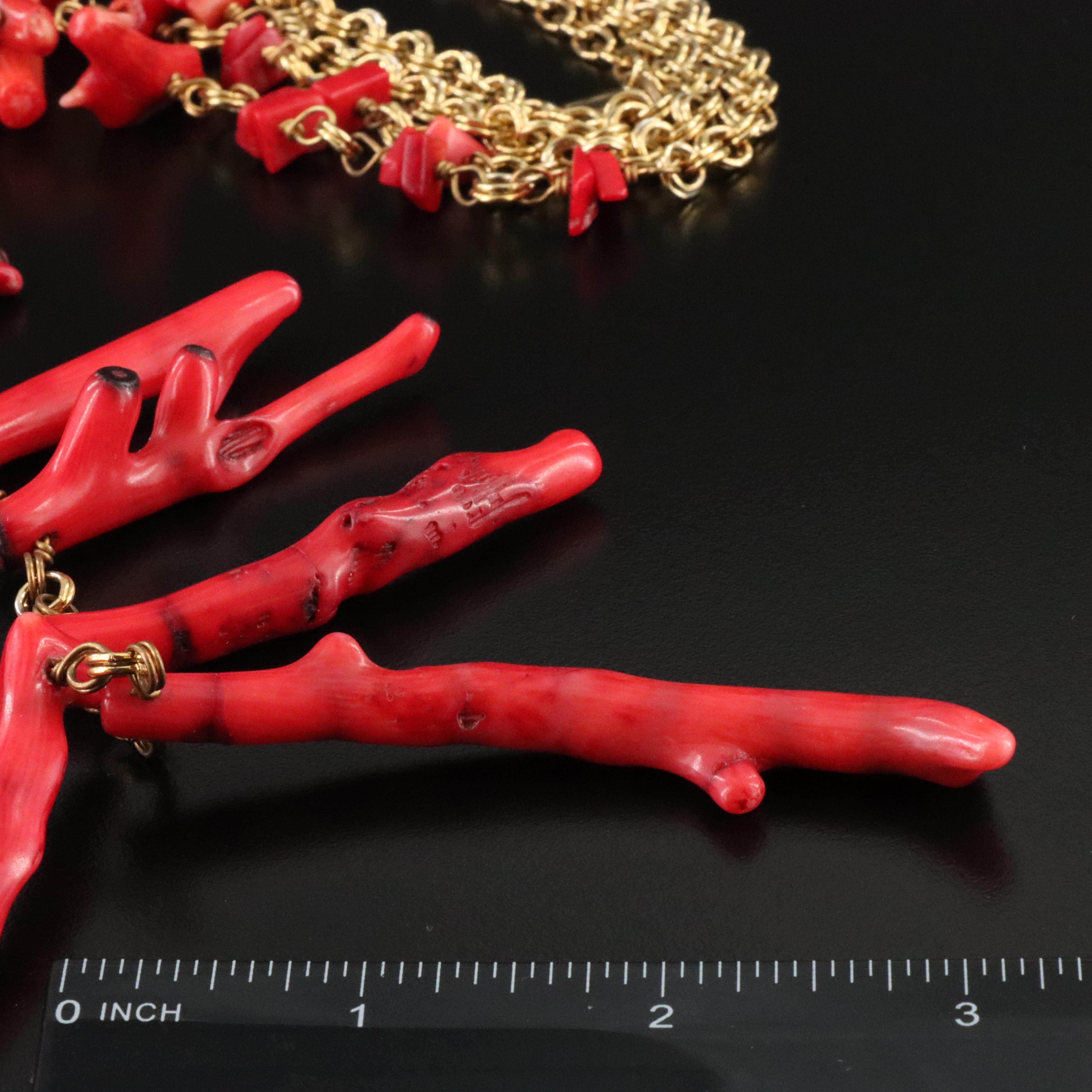 Tiered Coral Necklace