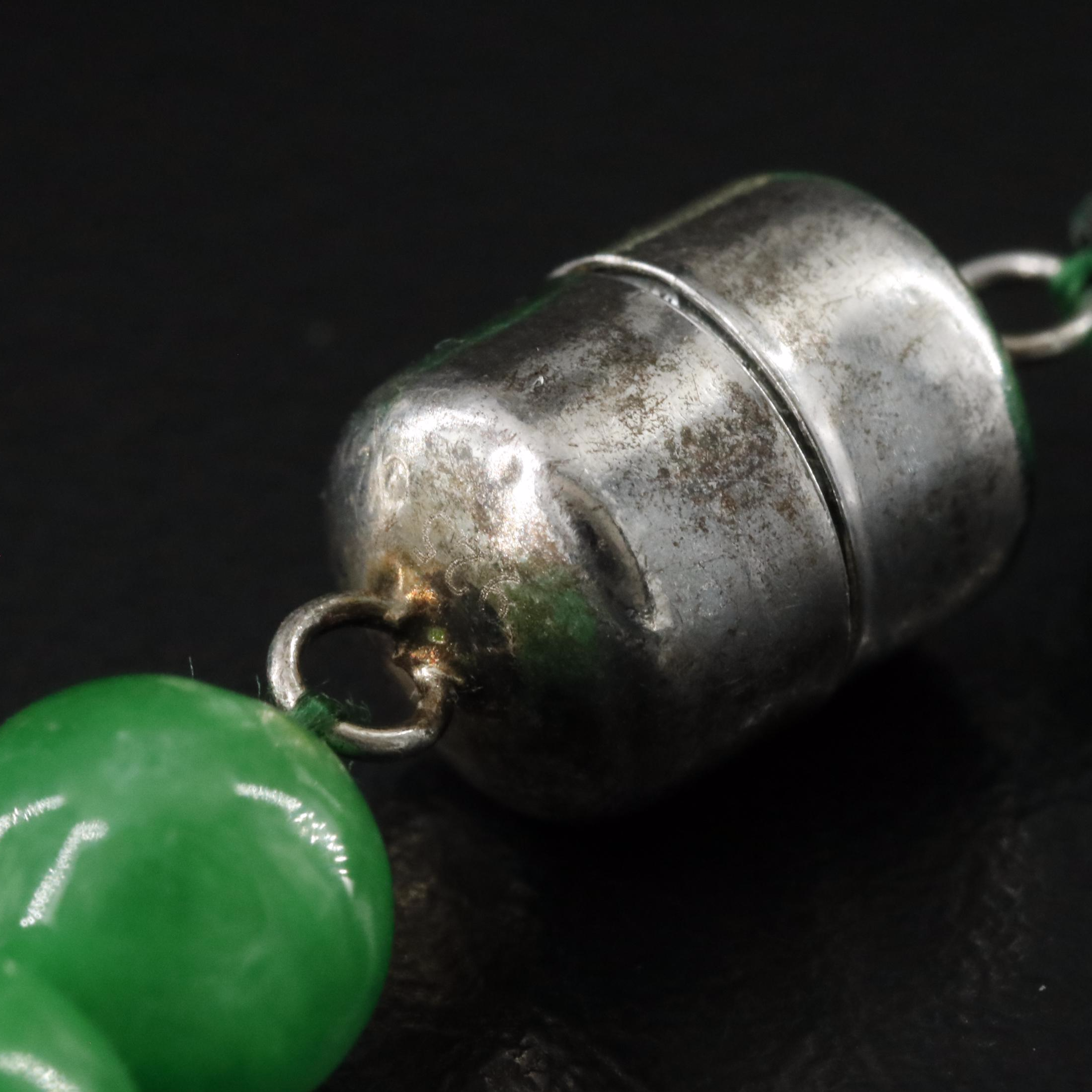 Jadeite and Citrine Carved Necklaces