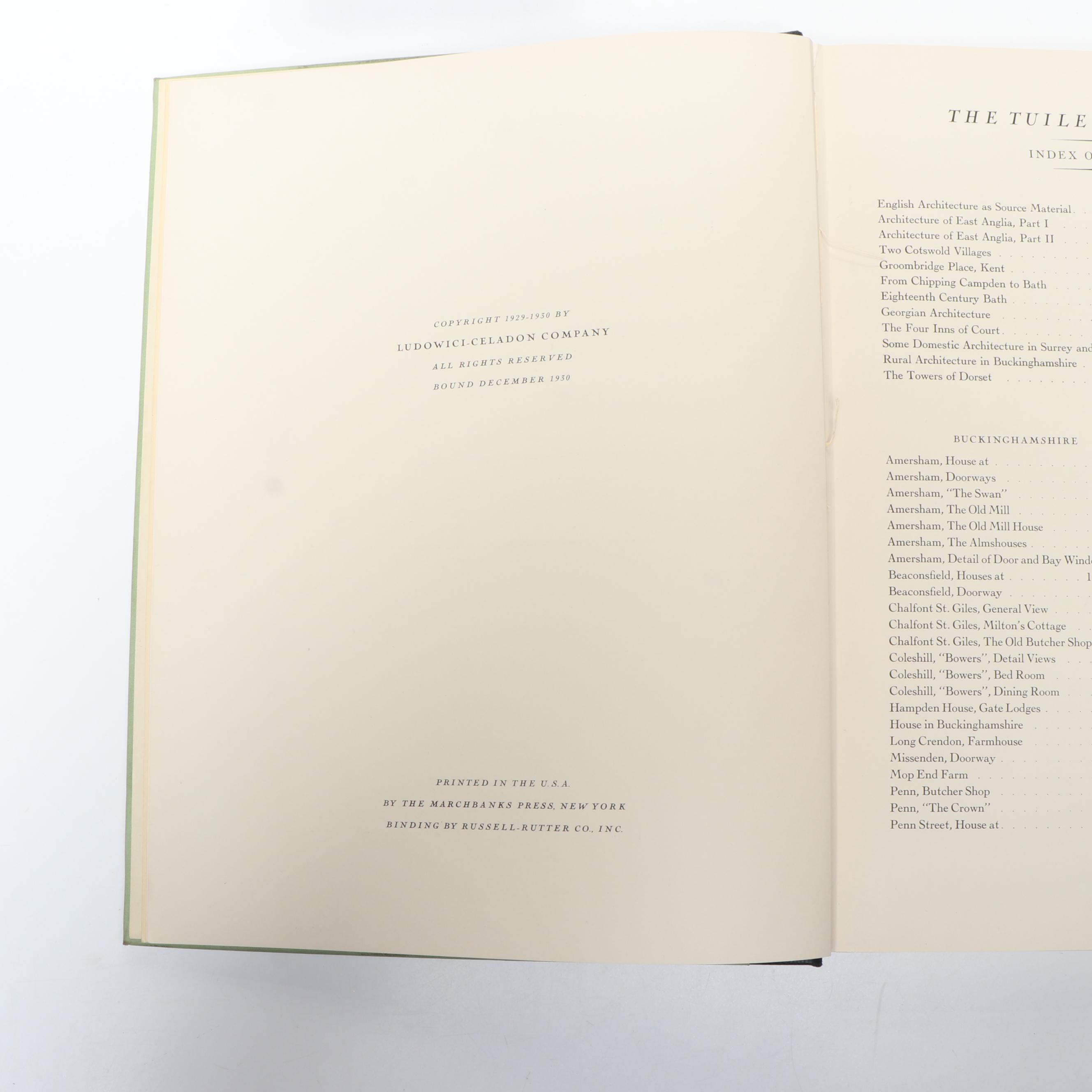 European Architecture Monographs "The Tuileries Brochures" Four-Volume Set