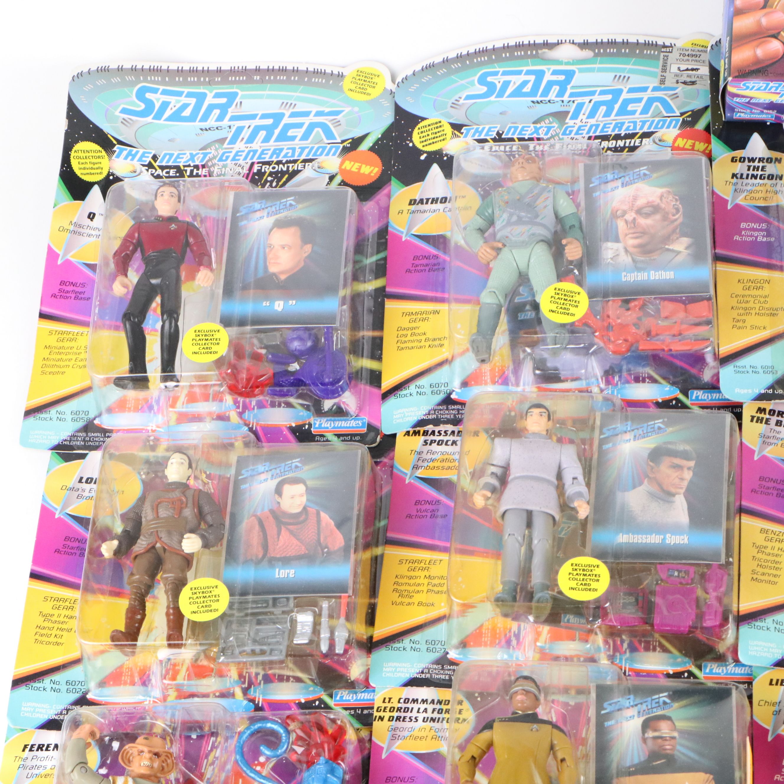 Star Trek: the Next Generation Action Figures in Original Packaging, 1990s