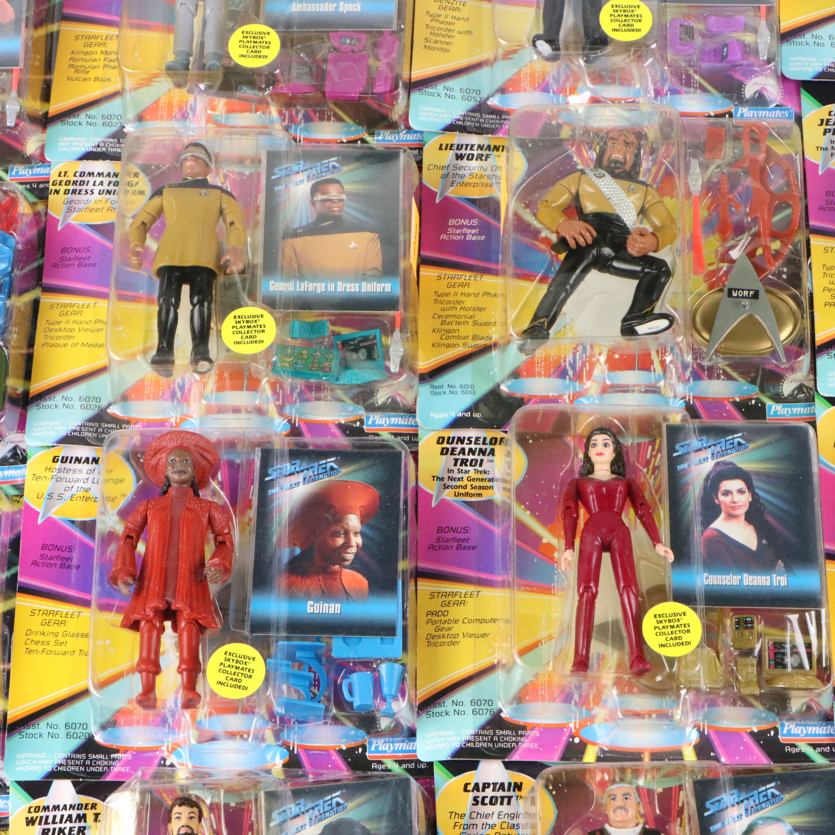 Star Trek: the Next Generation Action Figures in Original Packaging, 1990s