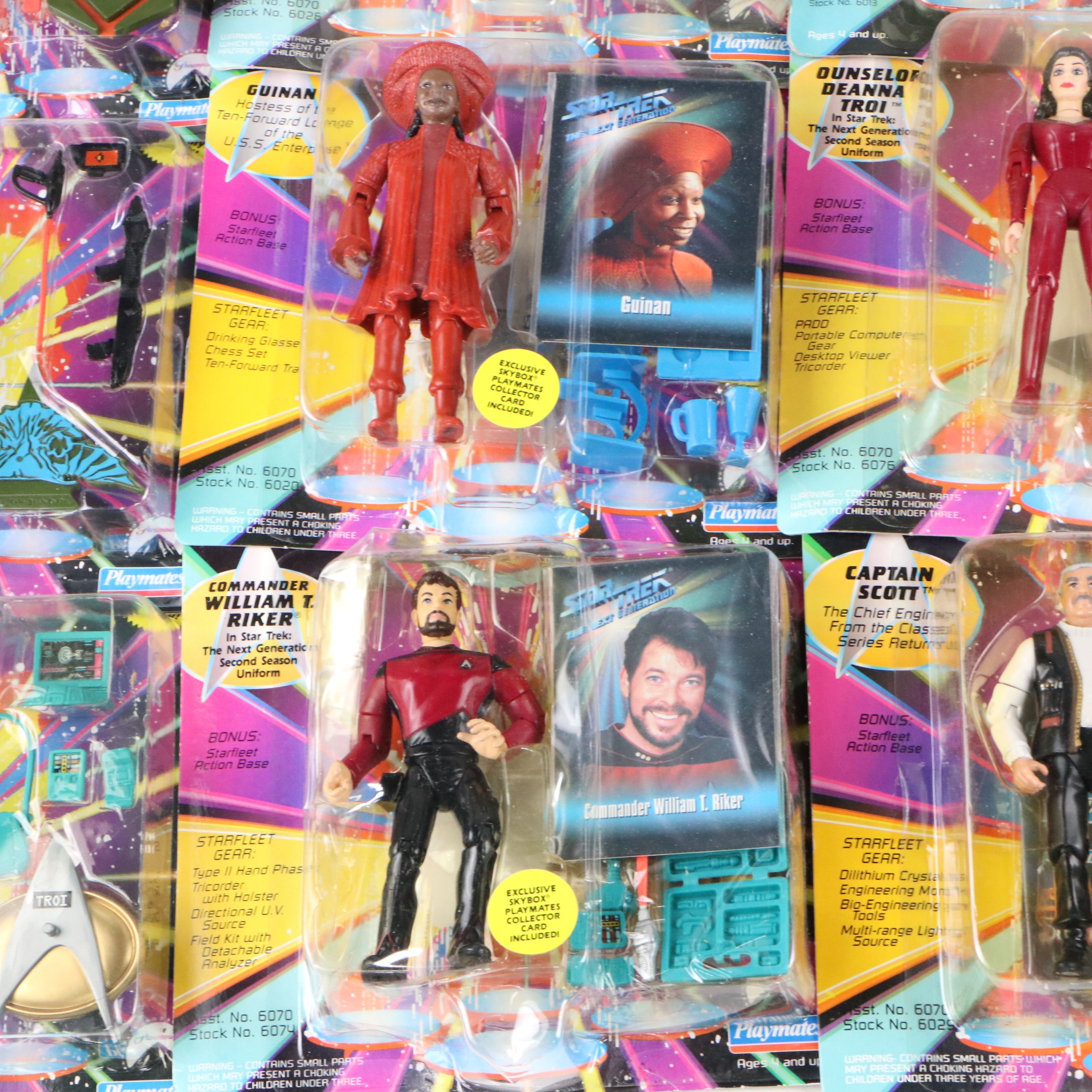 Star Trek: the Next Generation Action Figures in Original Packaging, 1990s