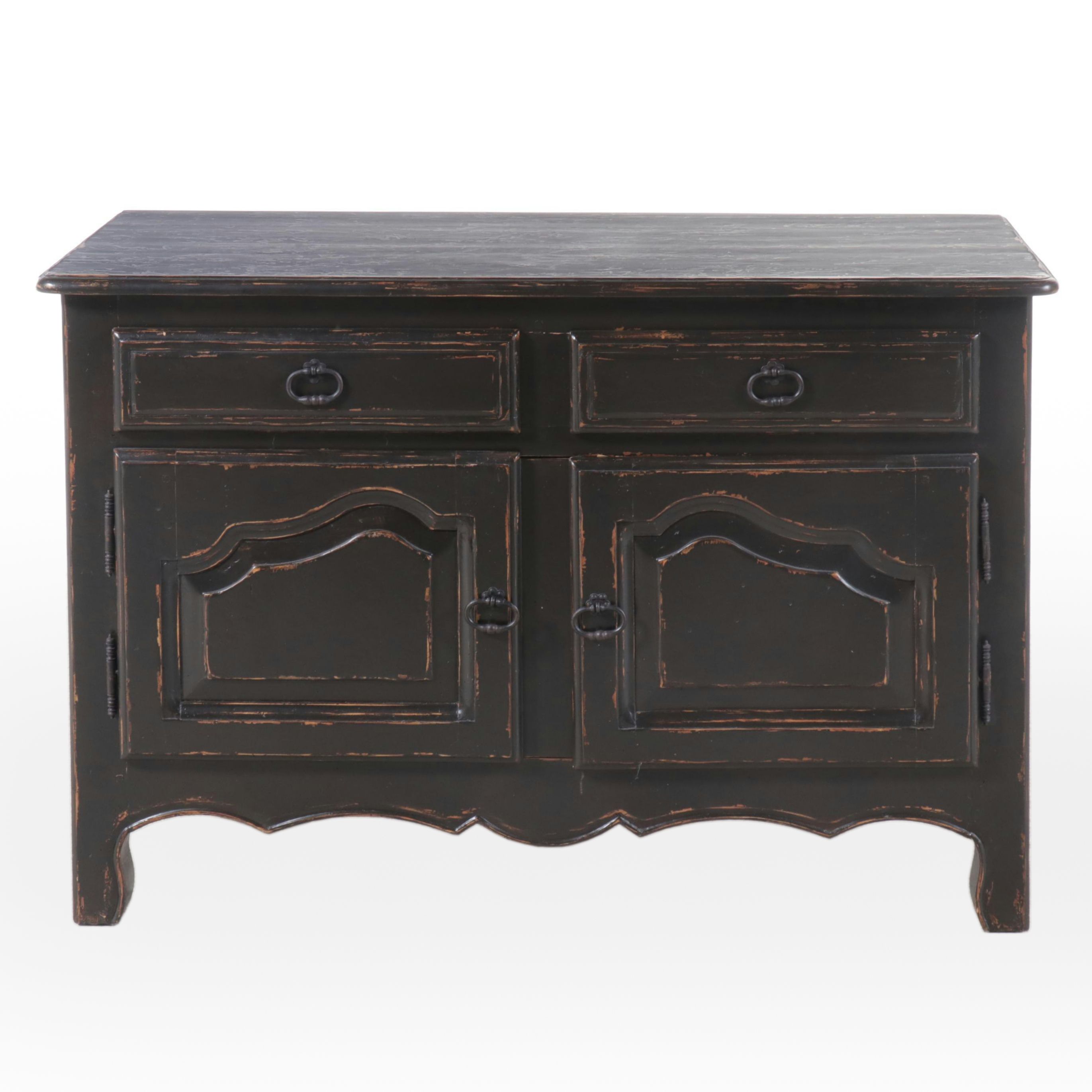 Woodland French Provincial Style Painted Wood Sideboard