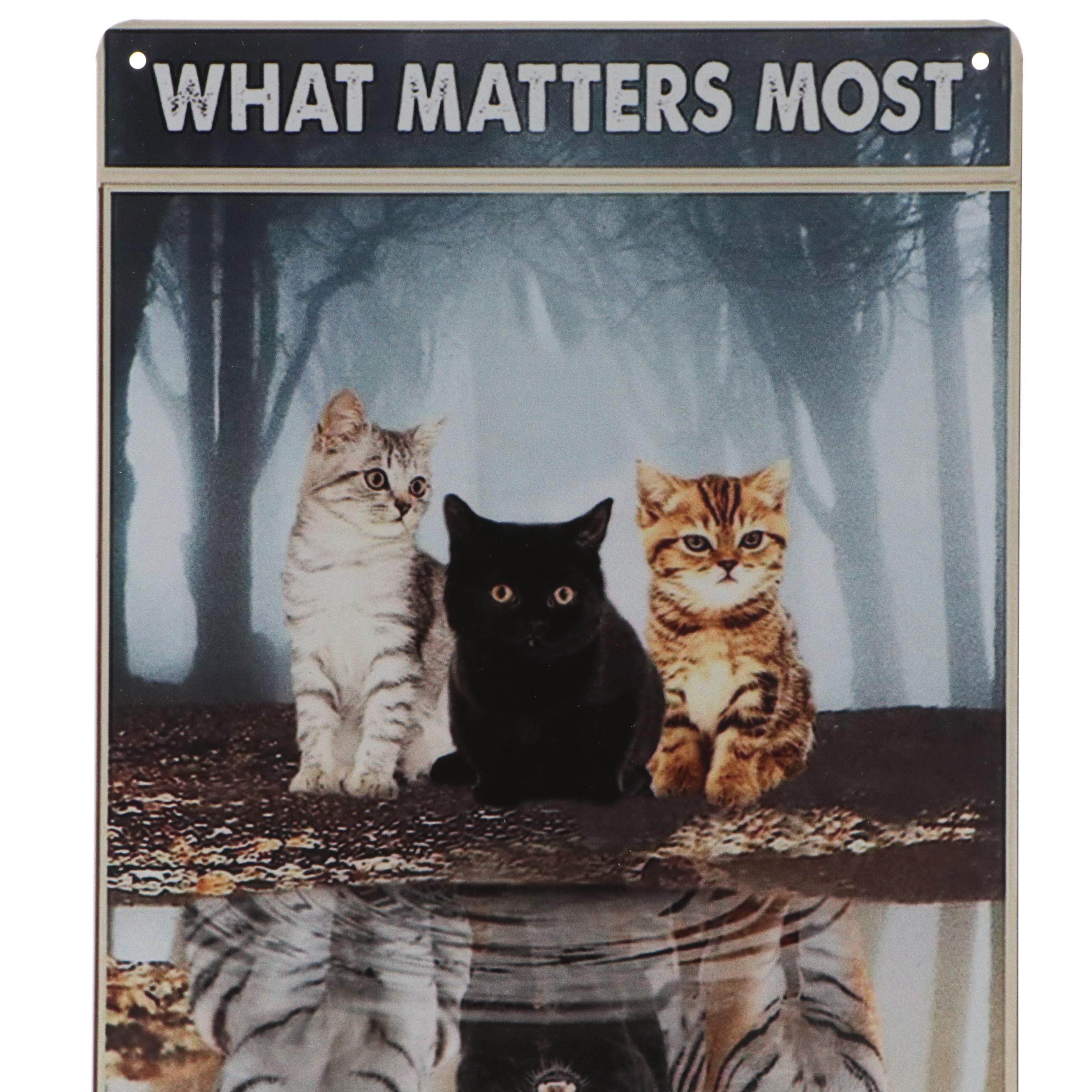 Halloween Kittens "What Matters Most is How You See Yourself" Printed Panel