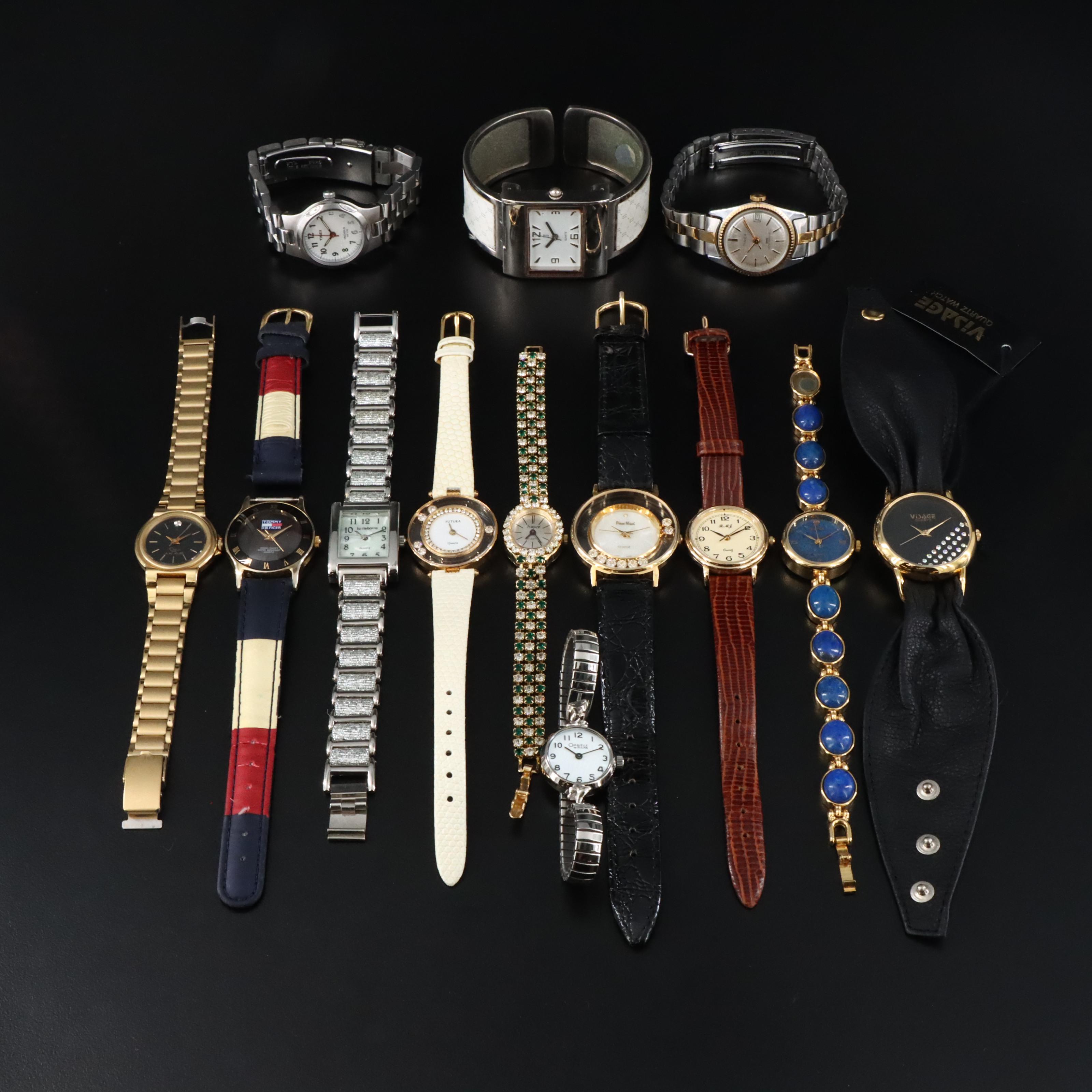 Collection of Quartz Watches Featuring Oscar de La Renta and Tommy Hilfiger