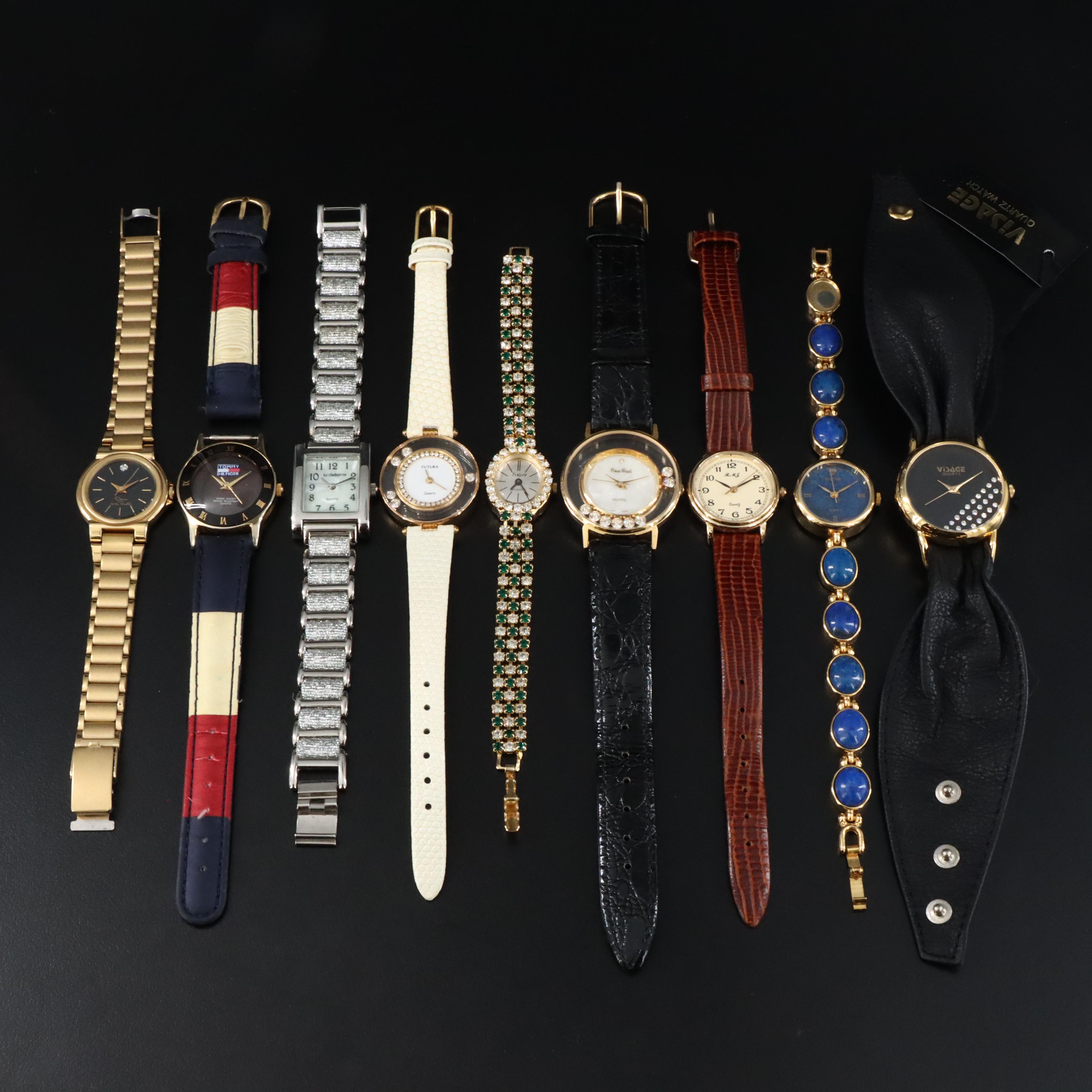 Collection of Quartz Watches Featuring Oscar de La Renta and Tommy Hilfiger