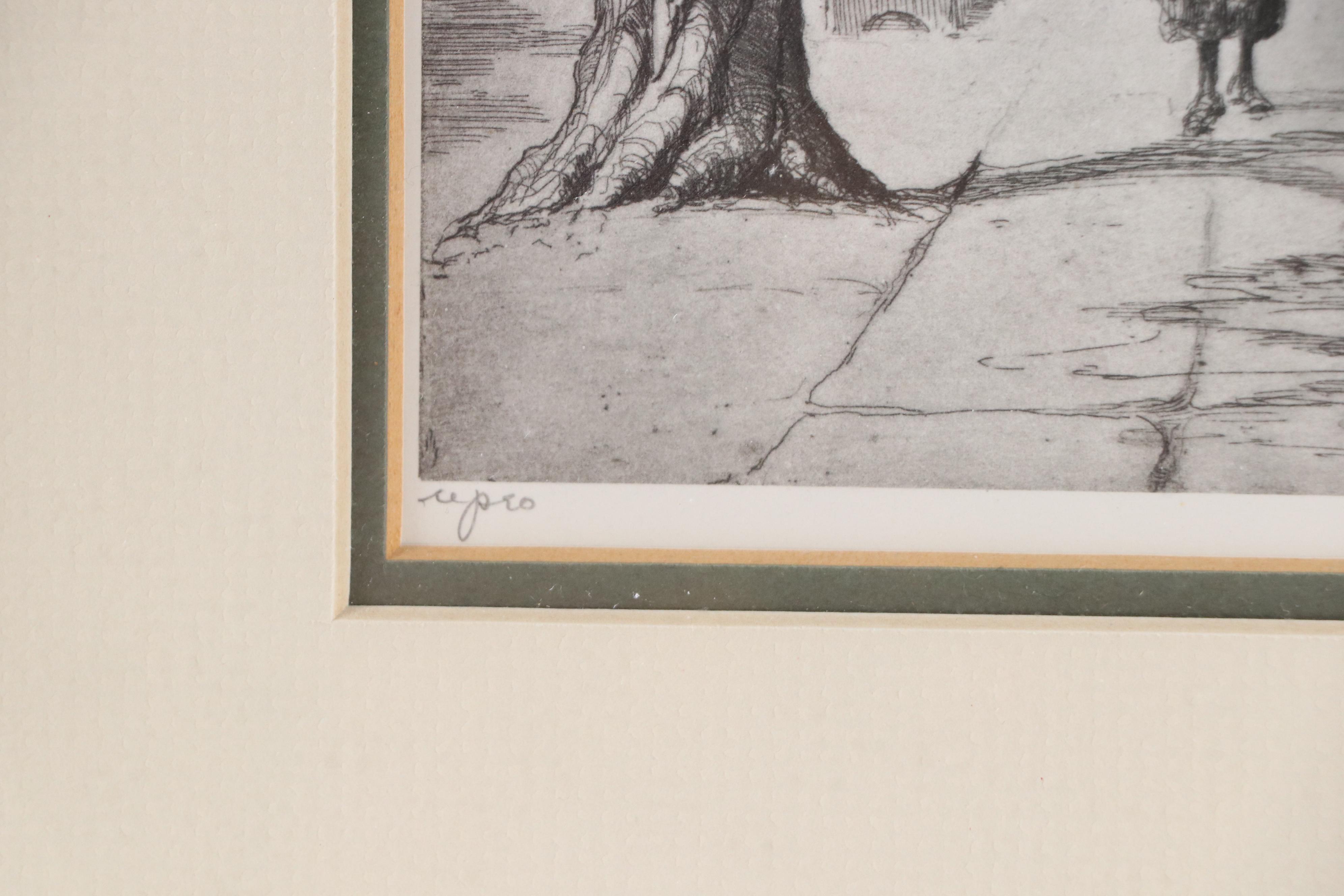 Elizabeth O'Neill Verner Lithograph "In the Shadow of St. Michaels," 20th C.