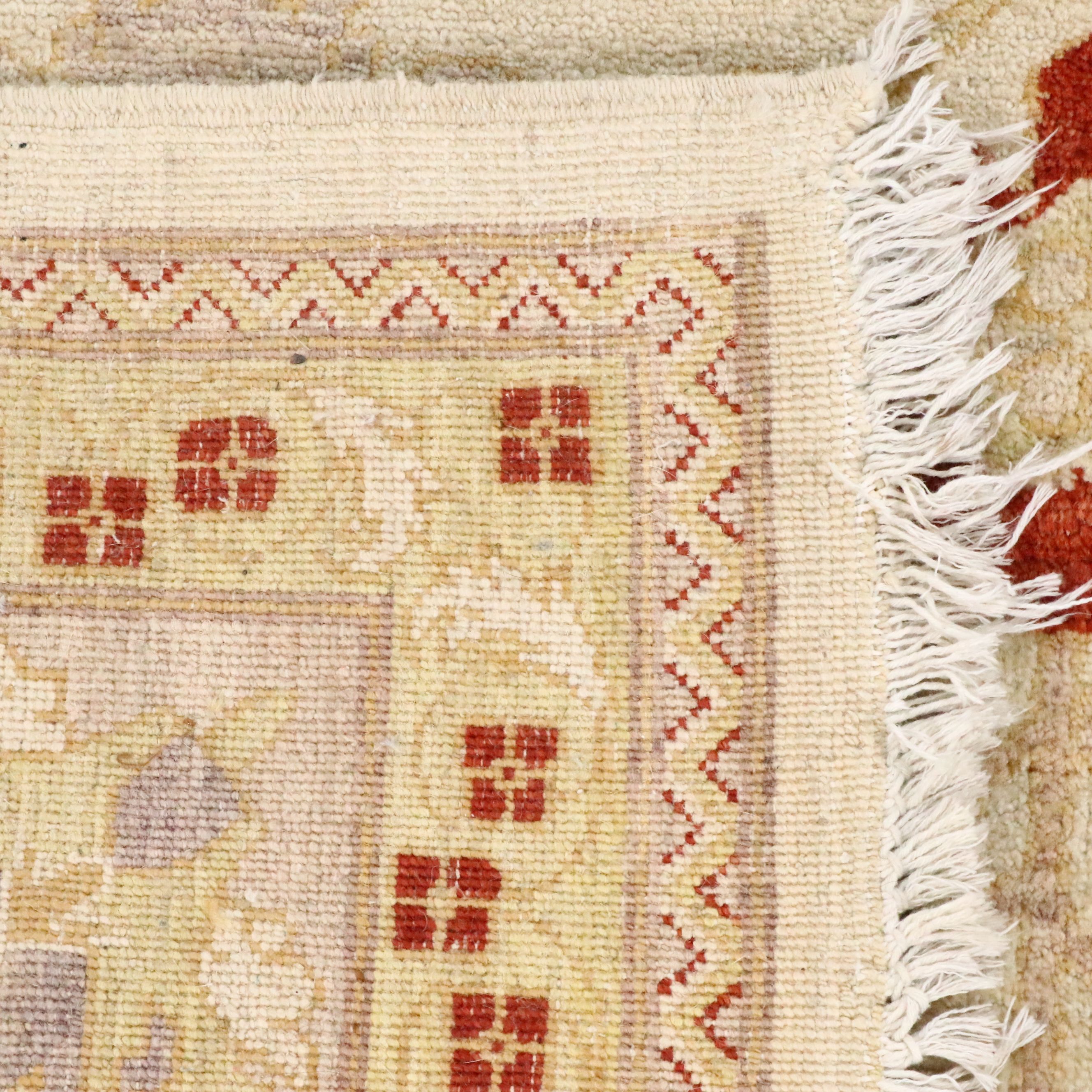 9'2 x 11'9 Hand-Knotted Pakistani Peshawar Area Rug