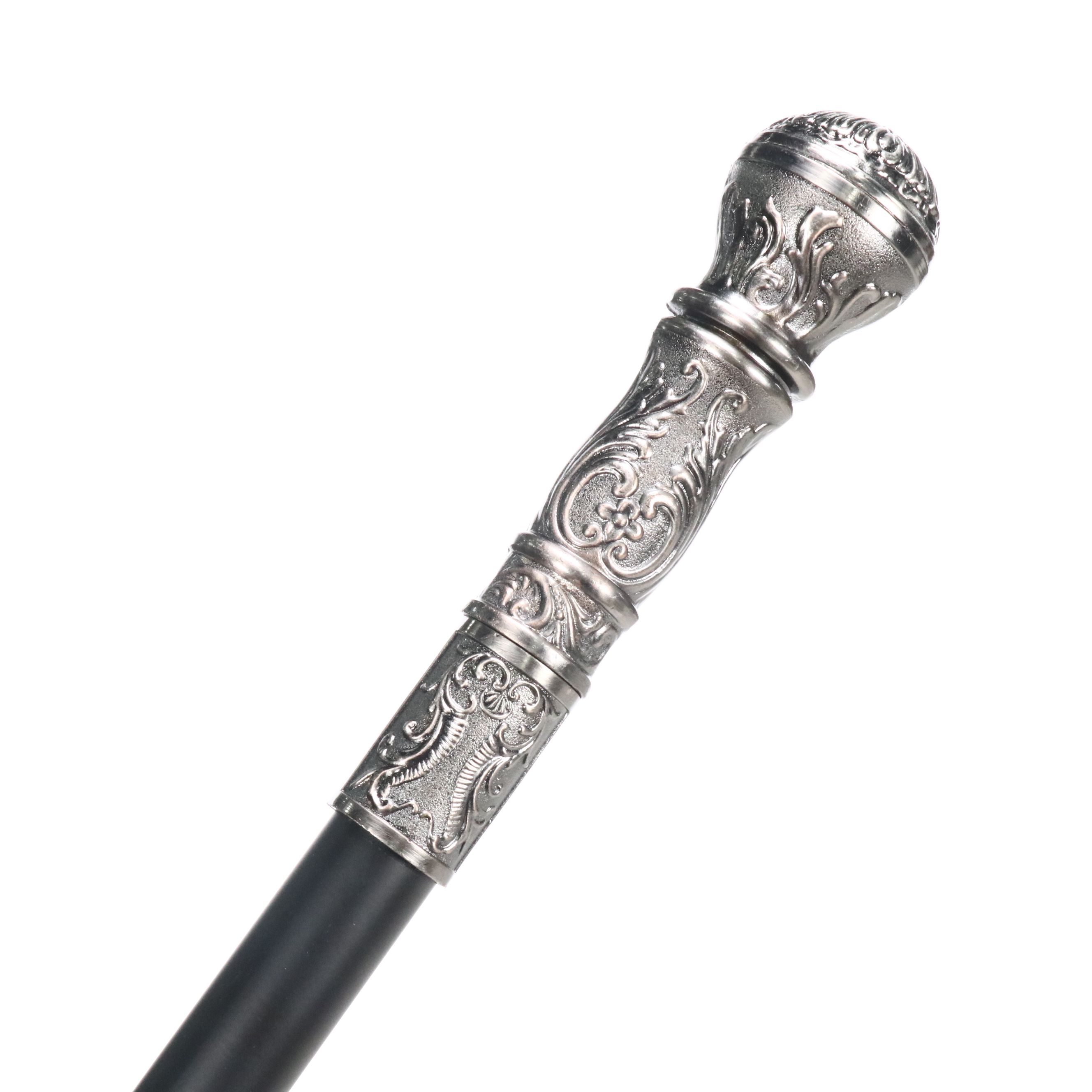 Embossed Acanthus Leaf Handle Sword Cane