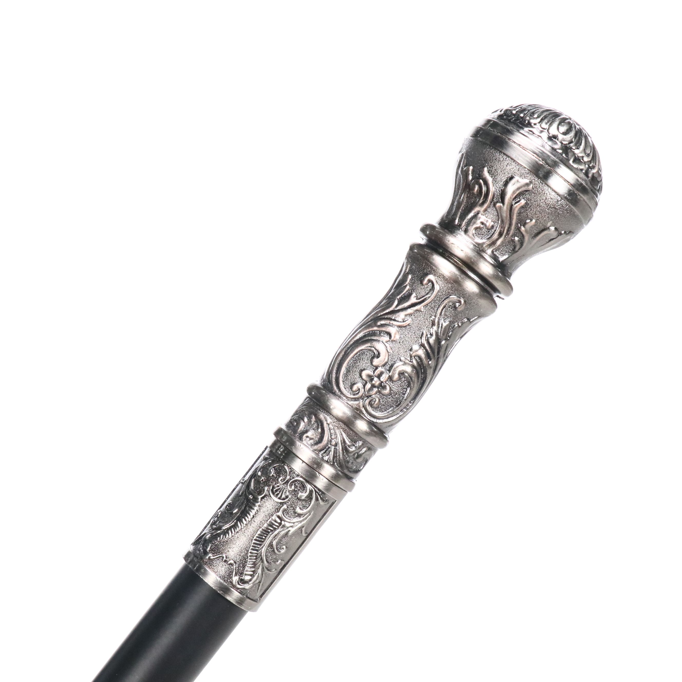 Embossed Acanthus Leaf Handle Sword Cane