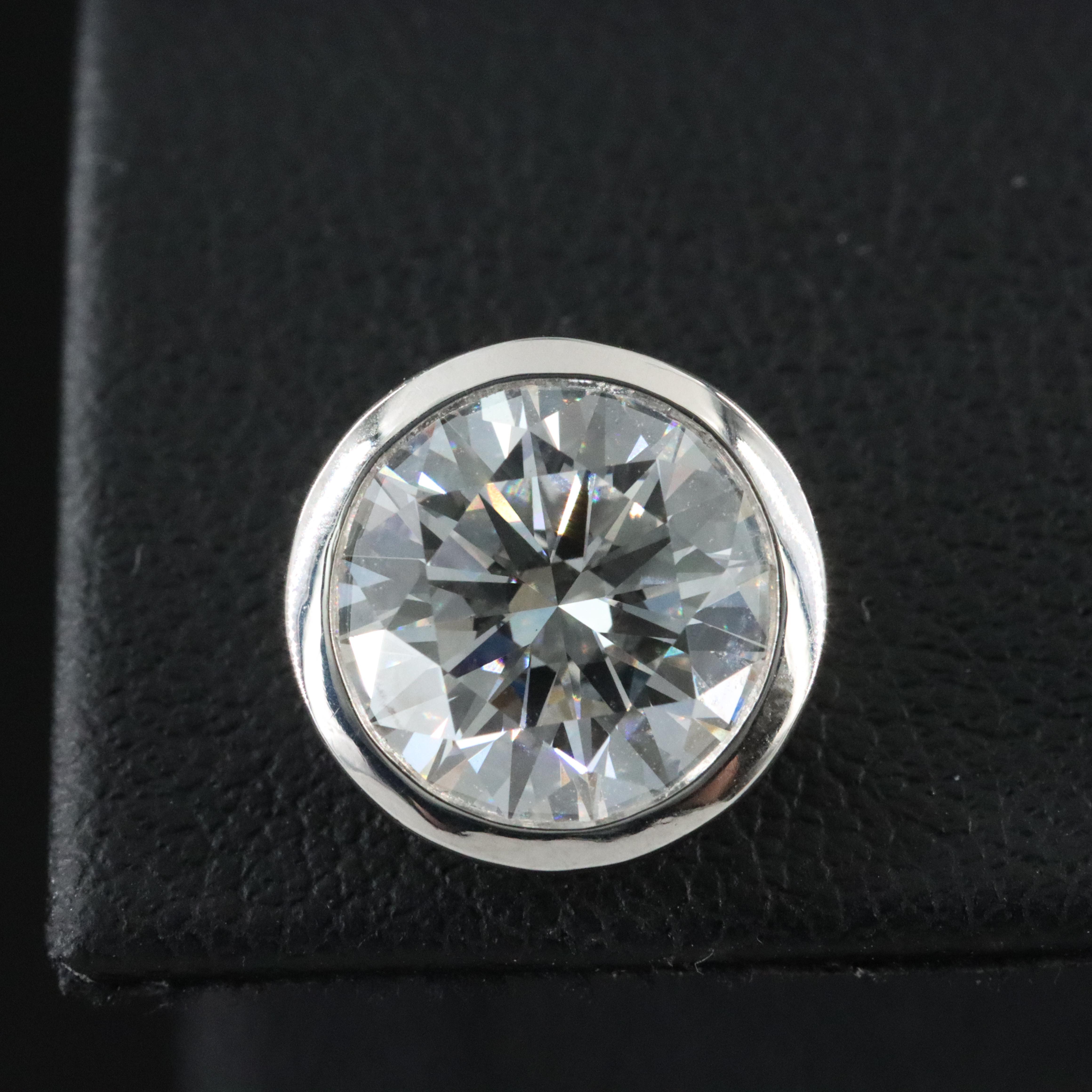 Platinum 5.33 CTW Lab Grown Diamond Solitaire Earrings with IGI Reports