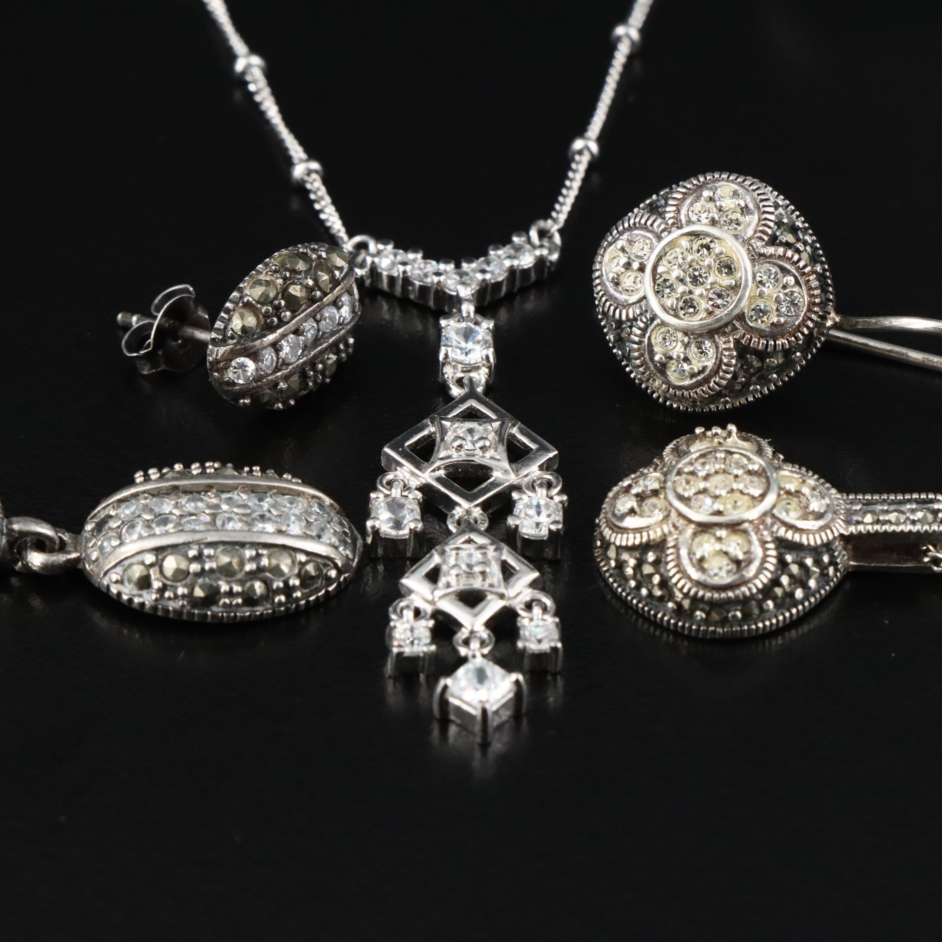 Sterling Rhinestone and CZ Jewelry Collection