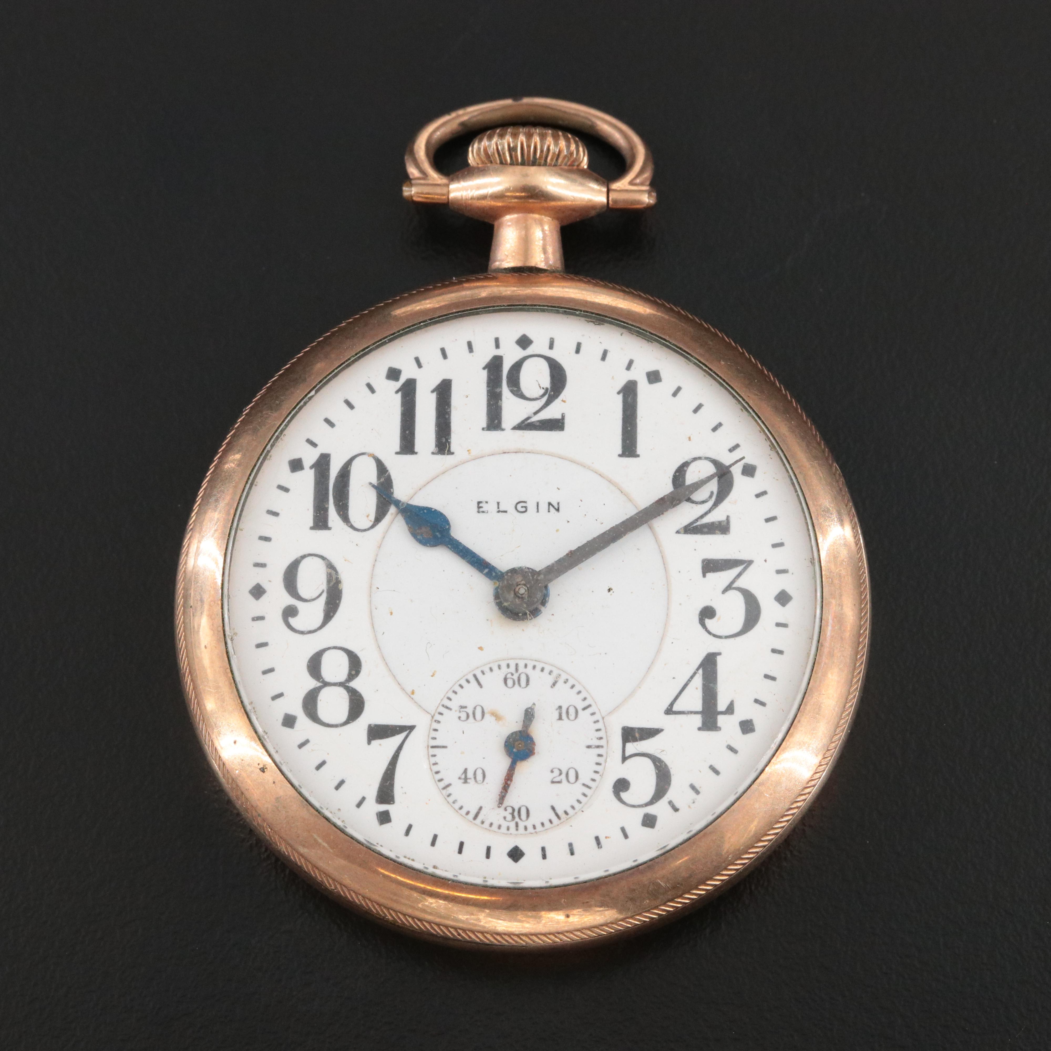 1918 Elgin "Father Time" Railroad Grade Pocket Watch