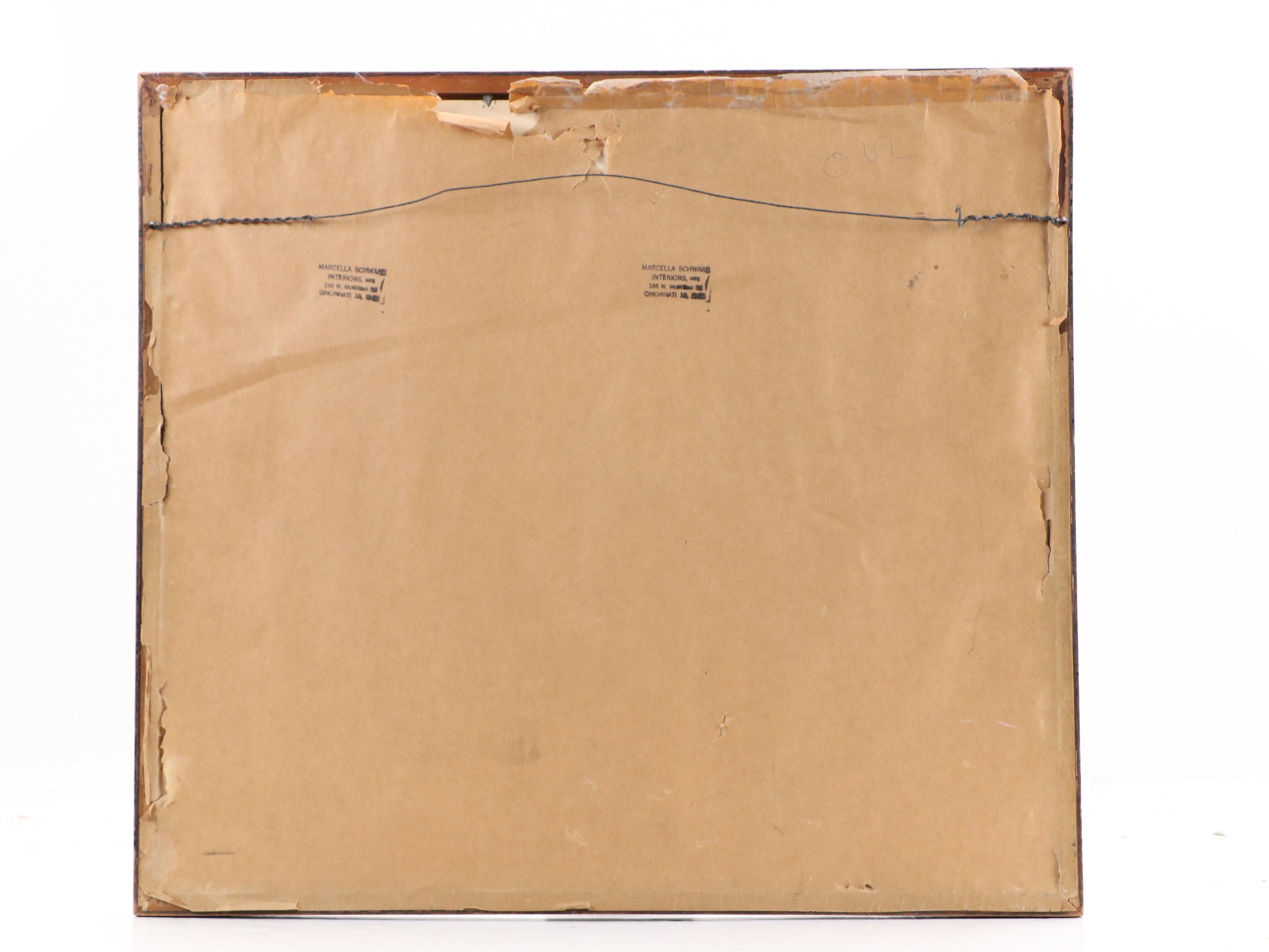 German School Etching of Schütt Island Houses in Nuremberg