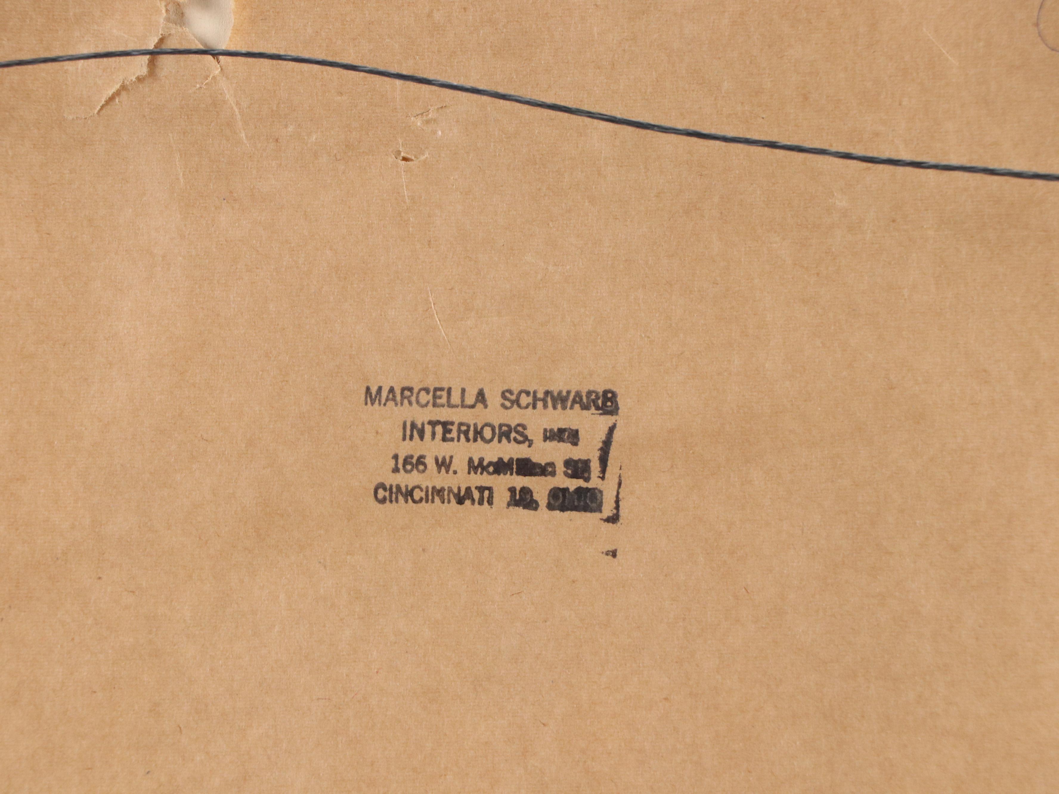 German School Etching of Schütt Island Houses in Nuremberg