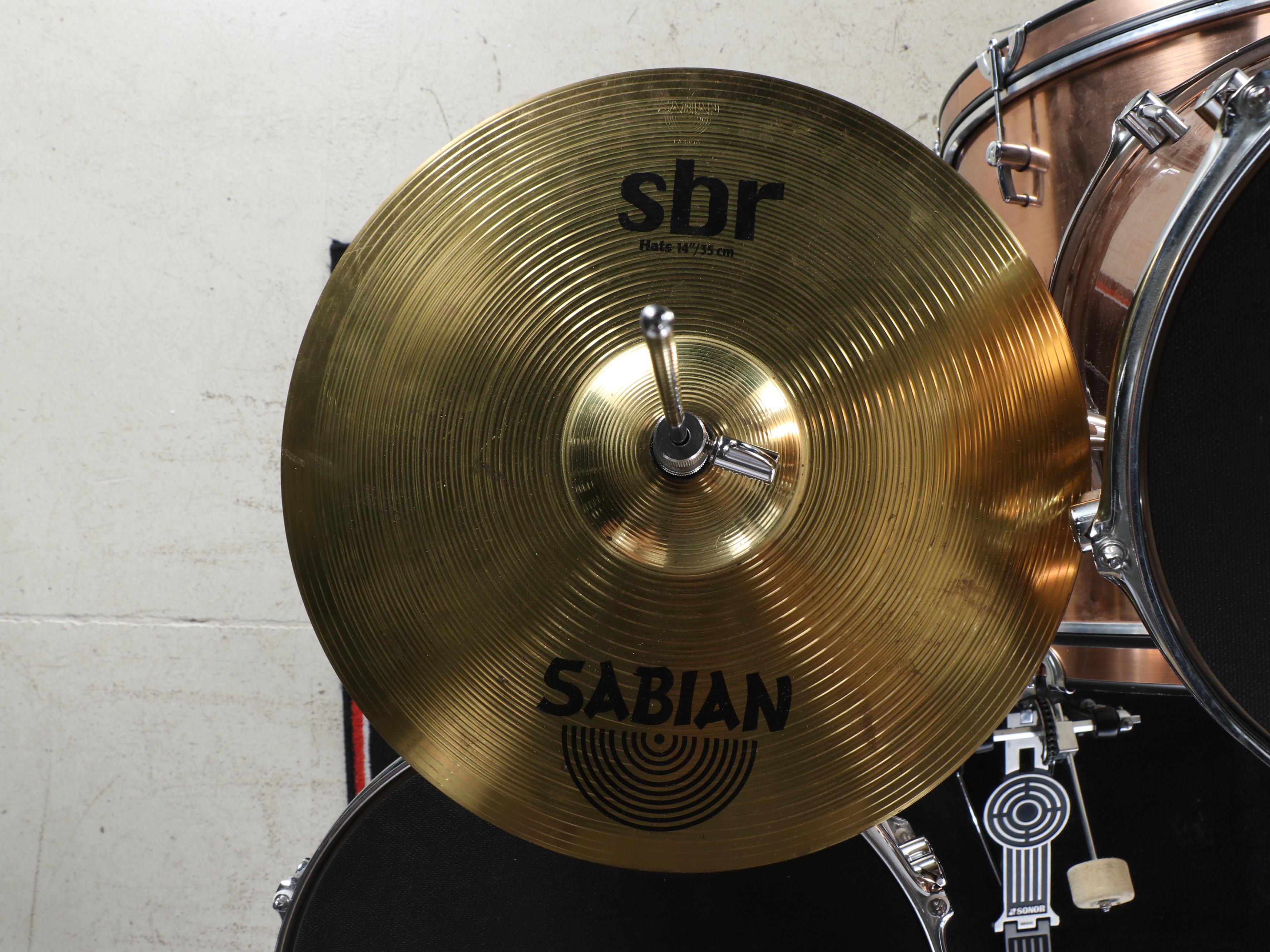 Sonor Drum Set with Sabian Cymbals and High-Hats