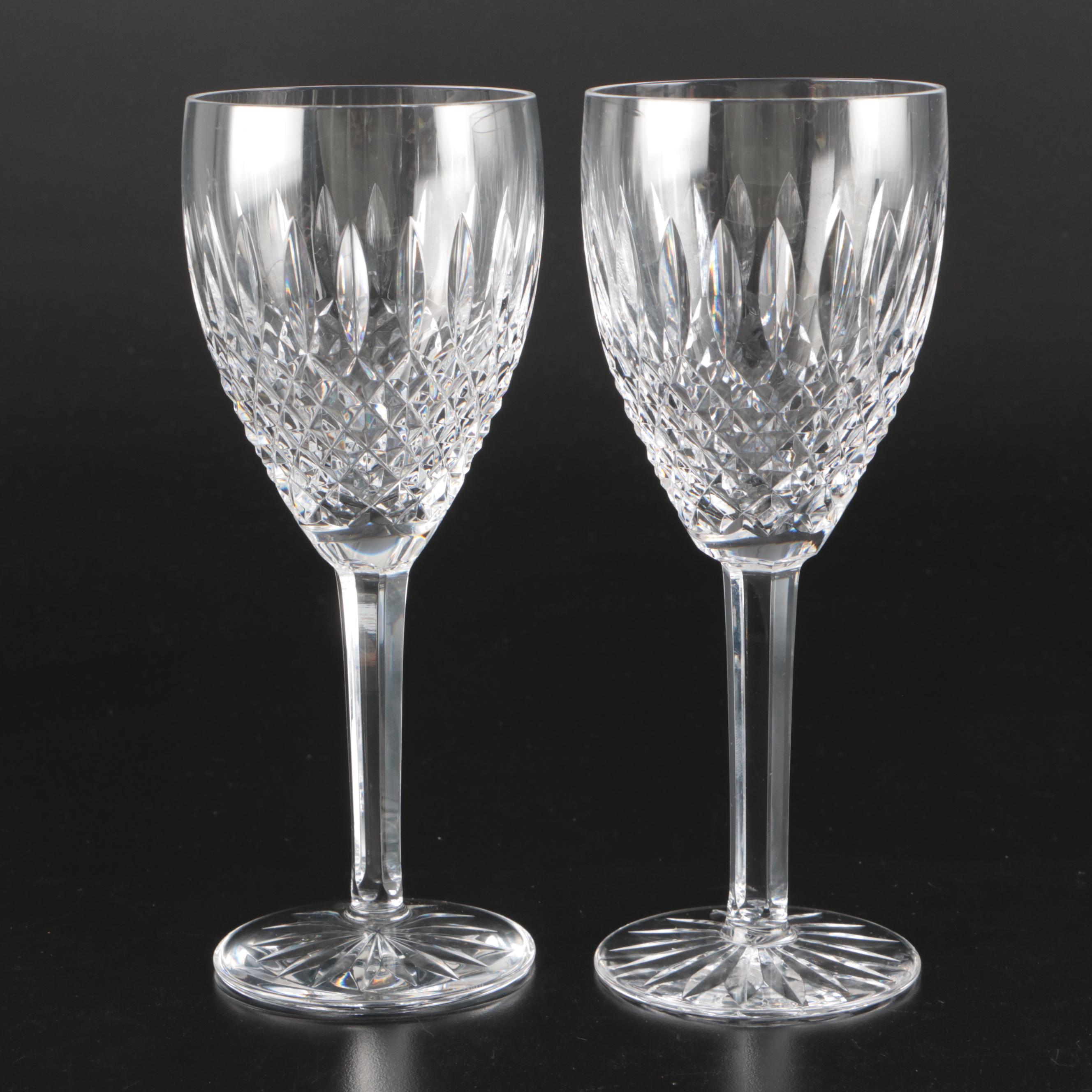 Waterford Crystal "Castlemaine" Wine Glasses with Old Fashioned Glasses