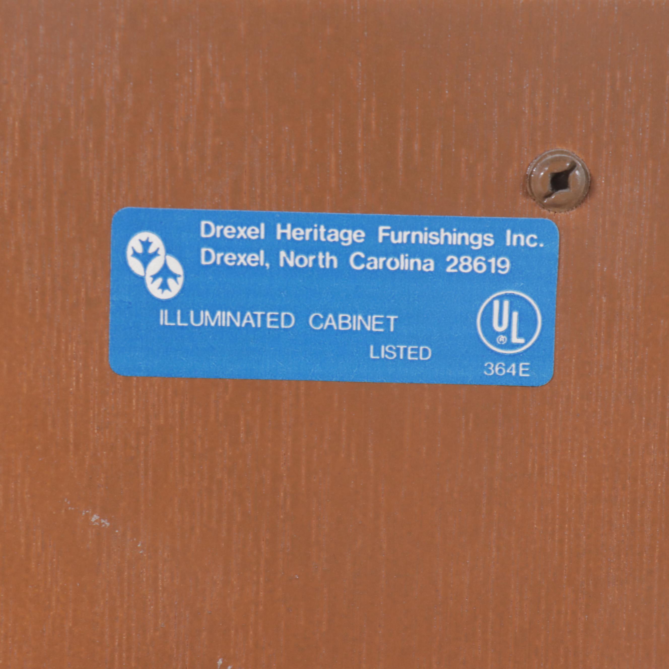 Drexel Heritage "Chartwell" Traditional Style Oak Veneered China Cabinet