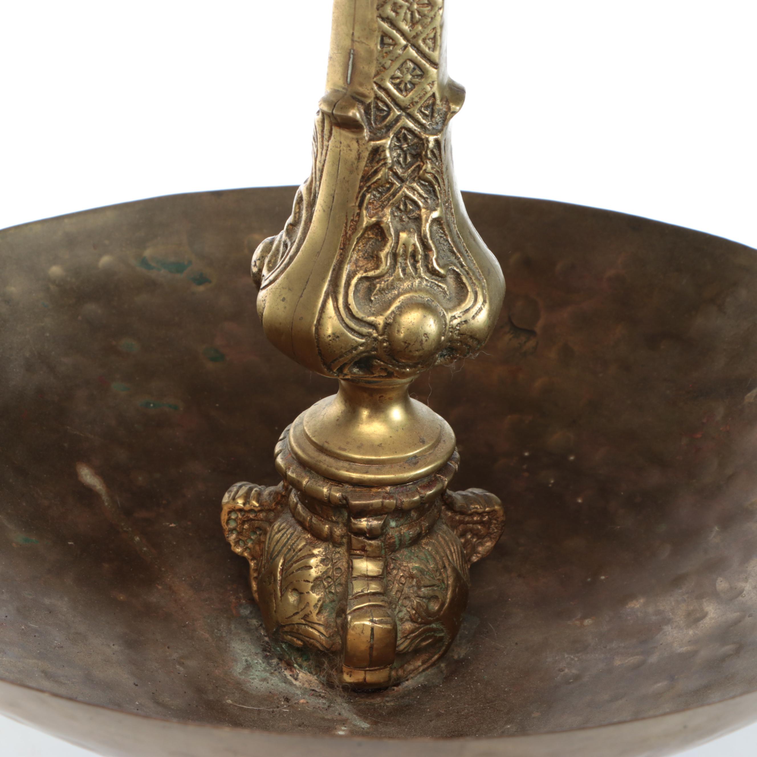 European Baroque Style Brass Centerpiece Stand