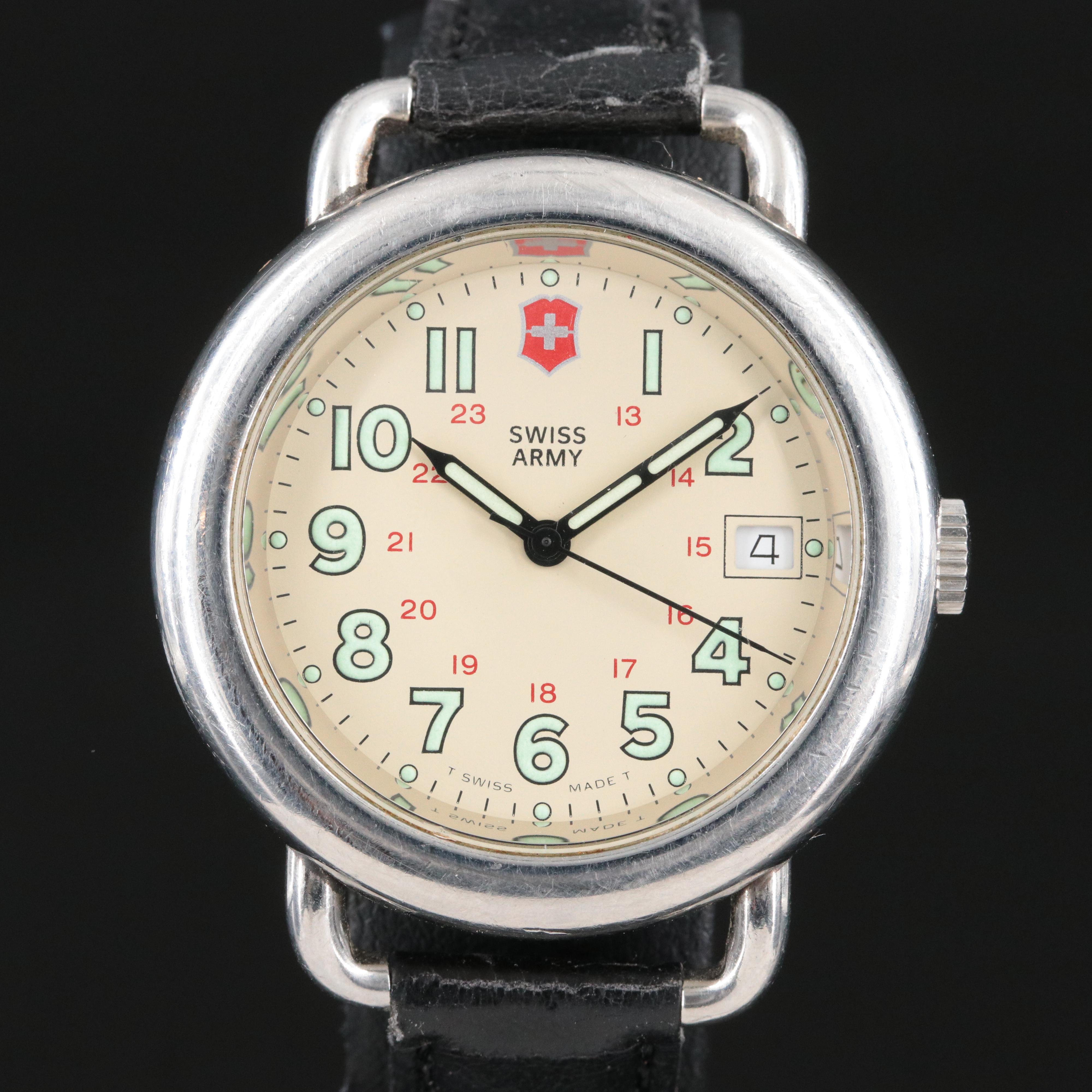 Swiss Army Stainless Steel 330ft Water Resistant Watch