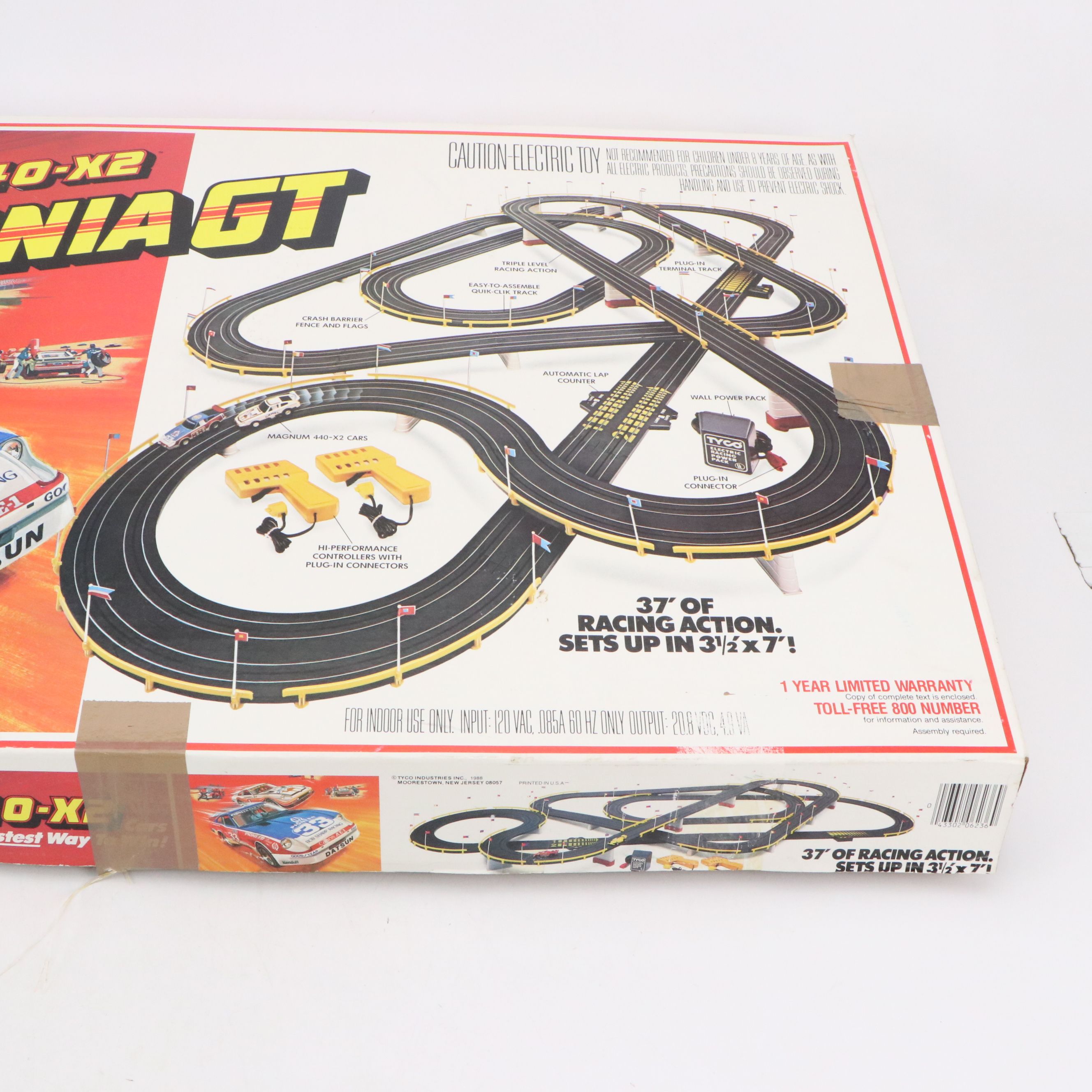 Tyco Magnum 440-X2 California GT Toy Race Track, 1980s