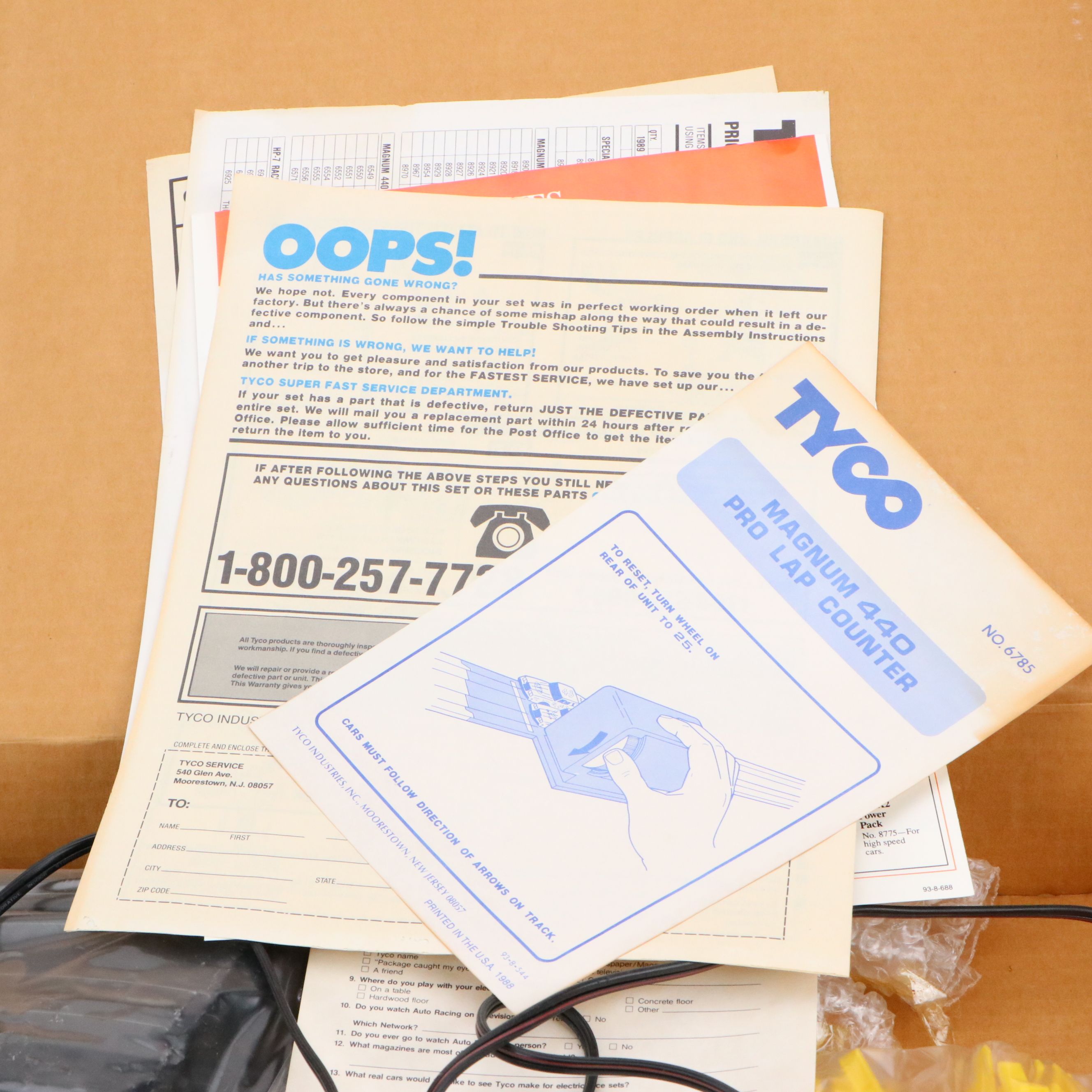 Tyco Magnum 440-X2 California GT Toy Race Track, 1980s