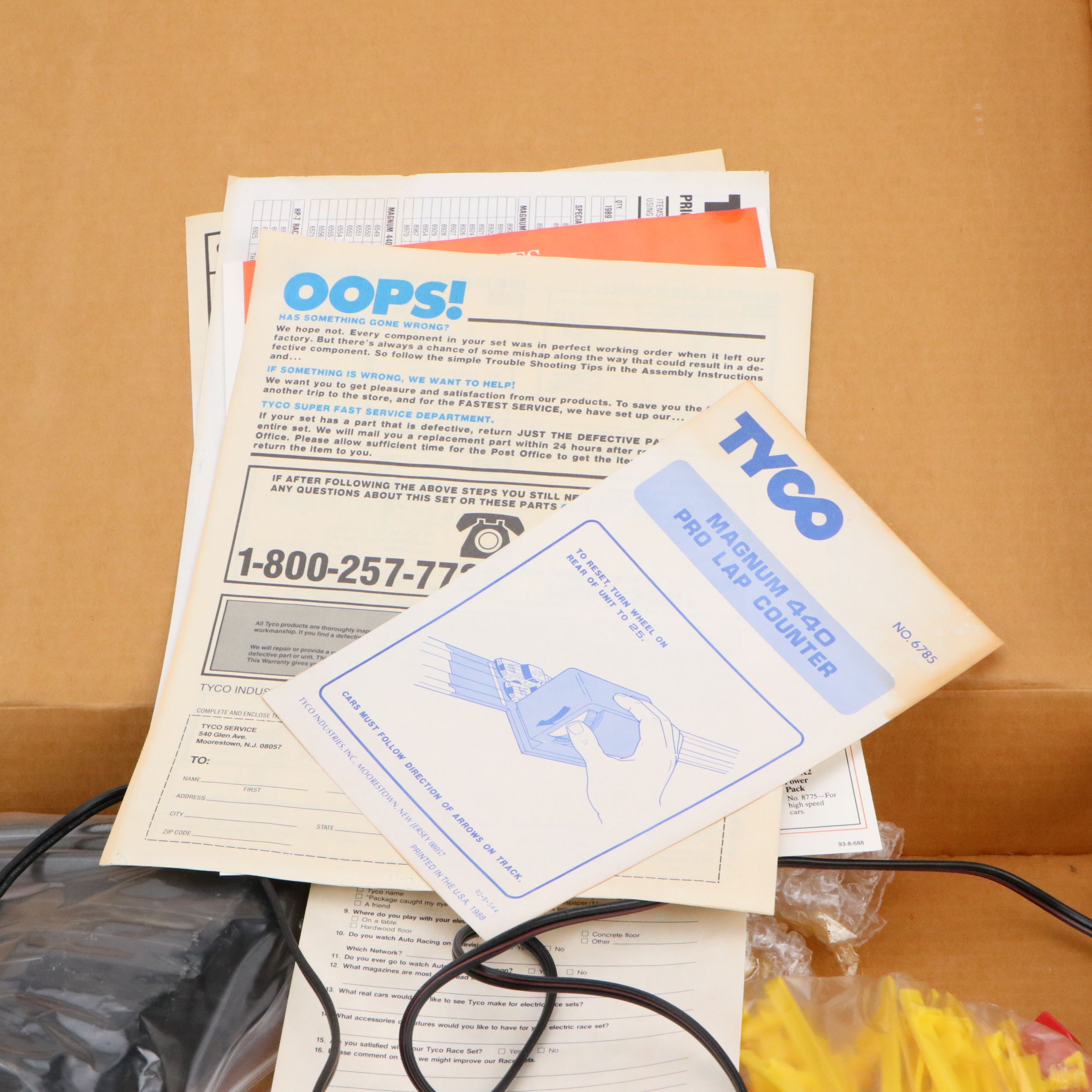 Tyco Magnum 440-X2 California GT Toy Race Track, 1980s