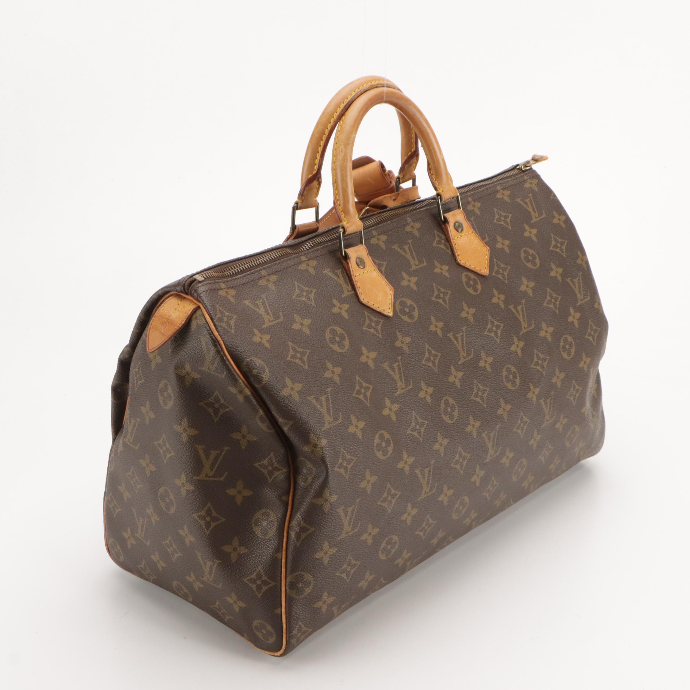 Louis Vuitton Speedy 40 in Monogram Canvas and Vachetta Leather
