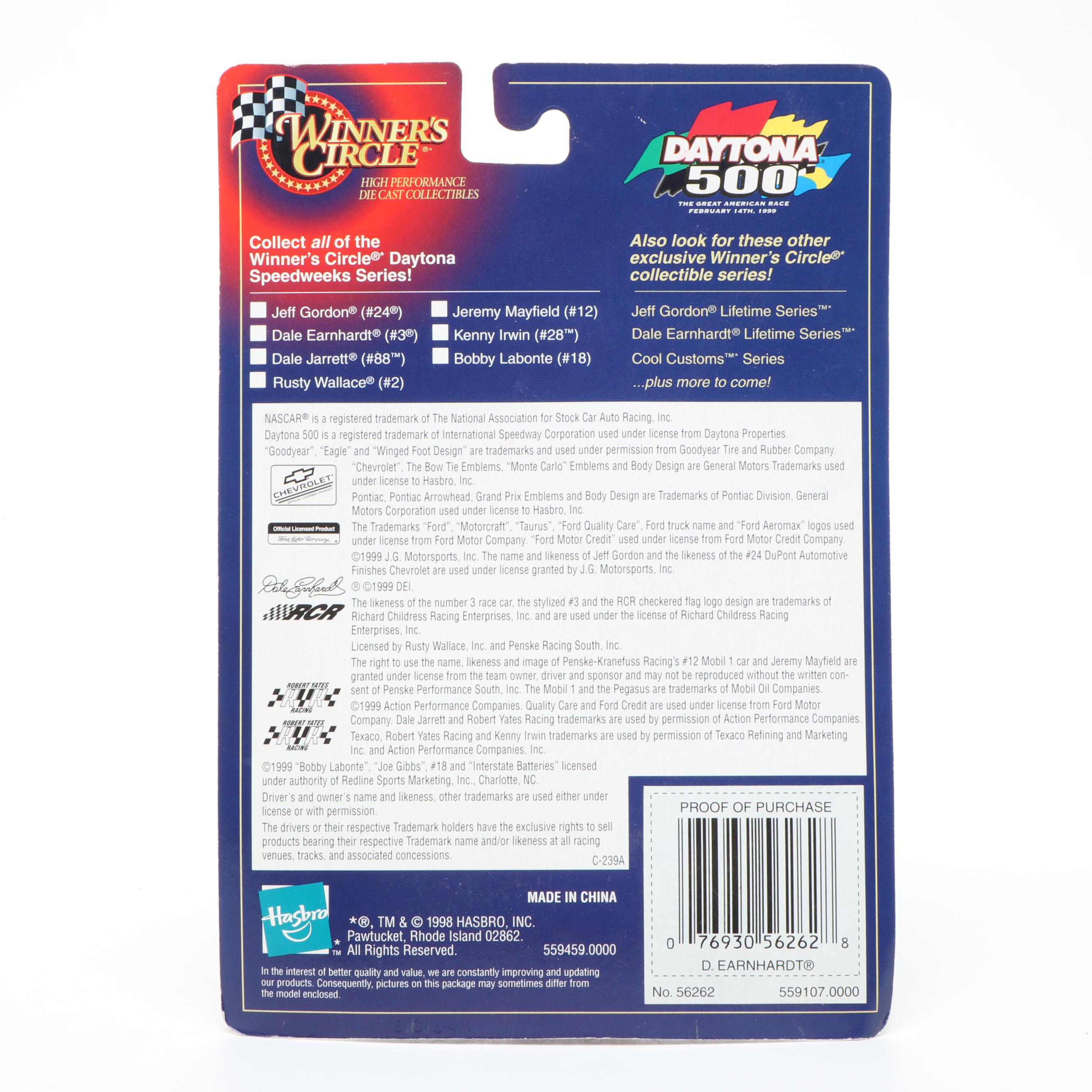 Racing Champions, Winner's Circle and Other Dale Earnhardt Diecast Cars