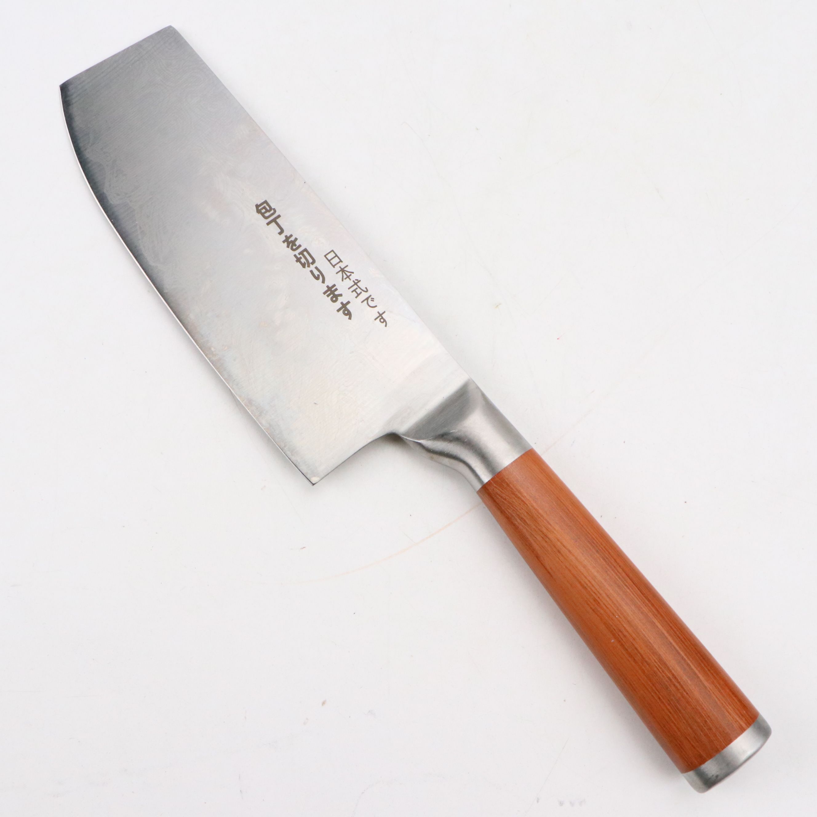 Japanese Style Etched Stainless Steel Chef's Knives with Other Cleaver
