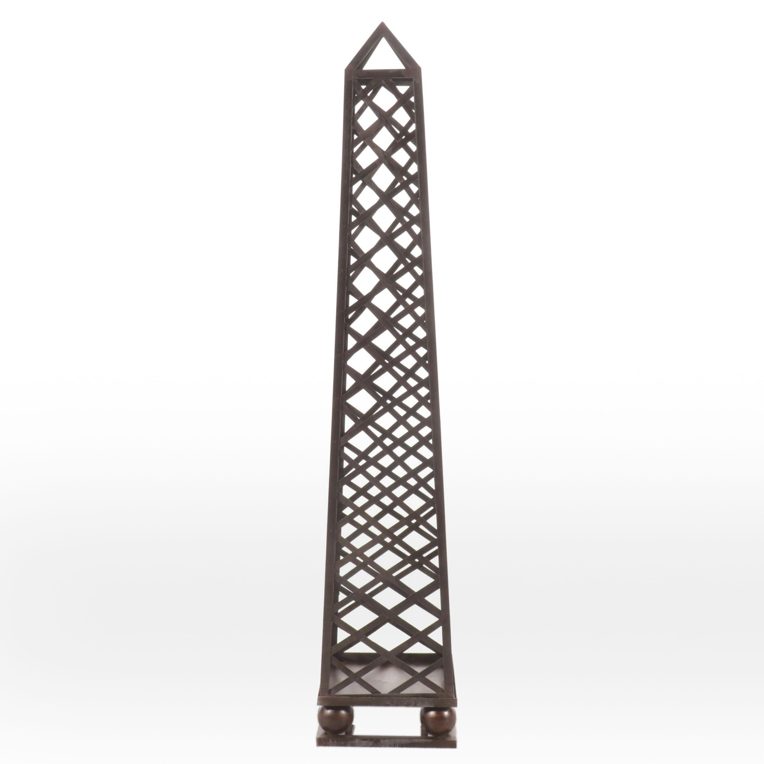 Metal Garden Obelisk