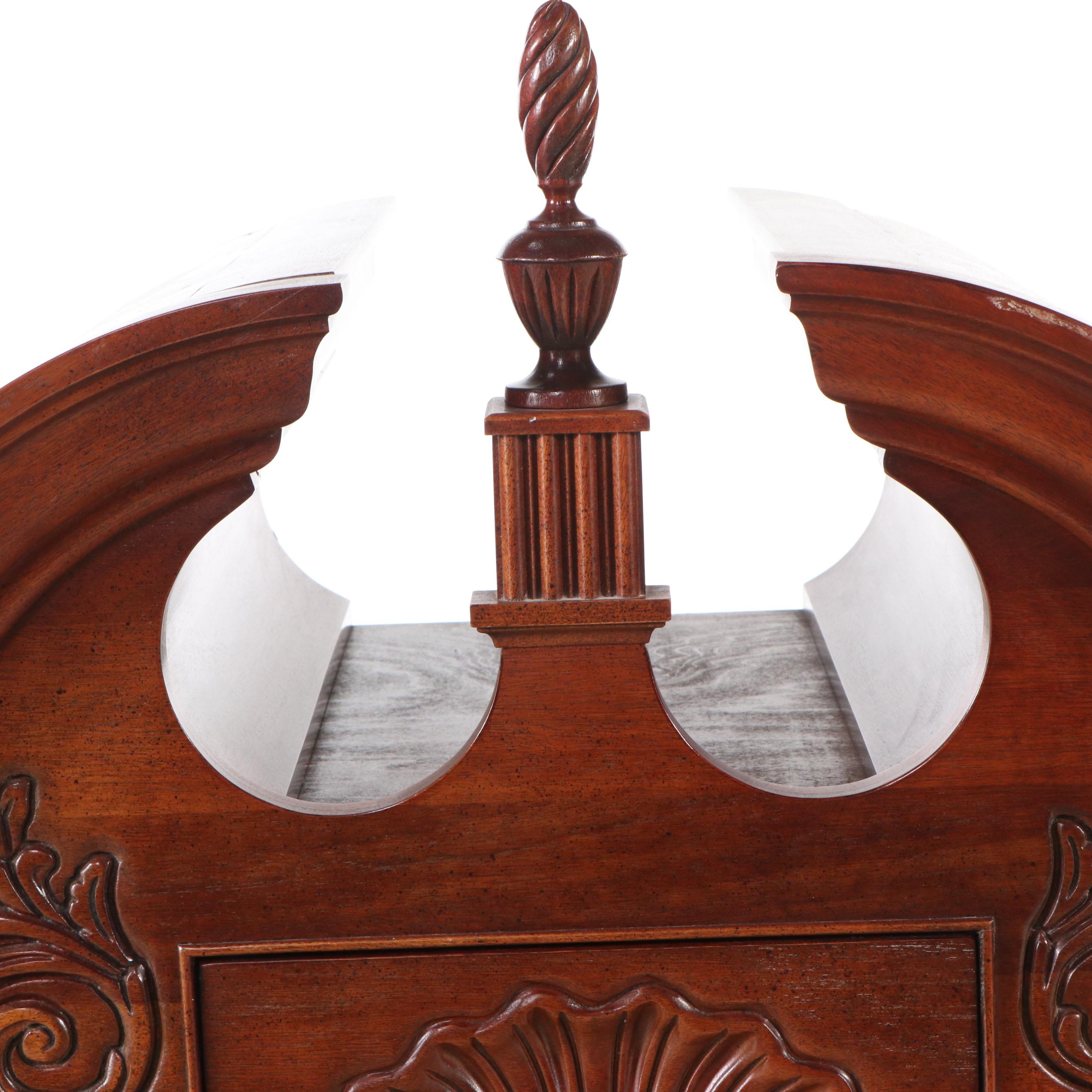 Thomasville Queen Anne Style Mahogany Highboy Dresser