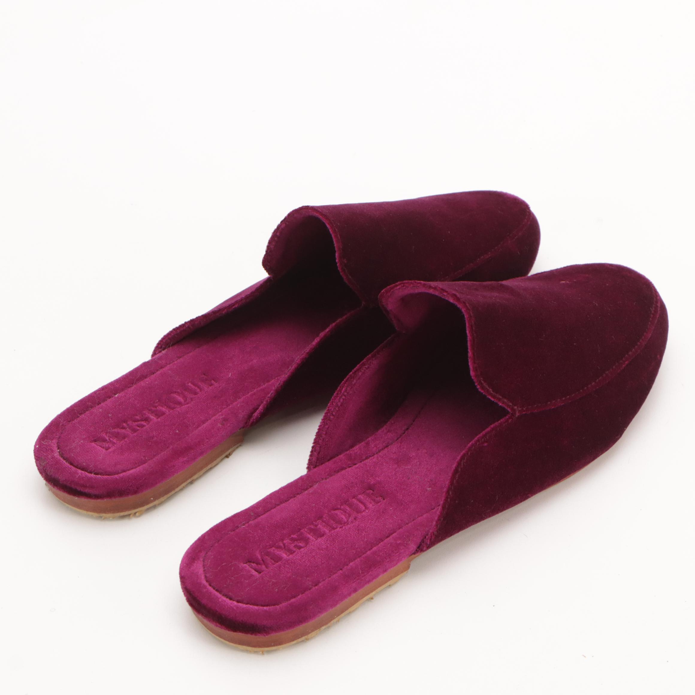 Mystique Magenta Velvet Slip-On Loafers