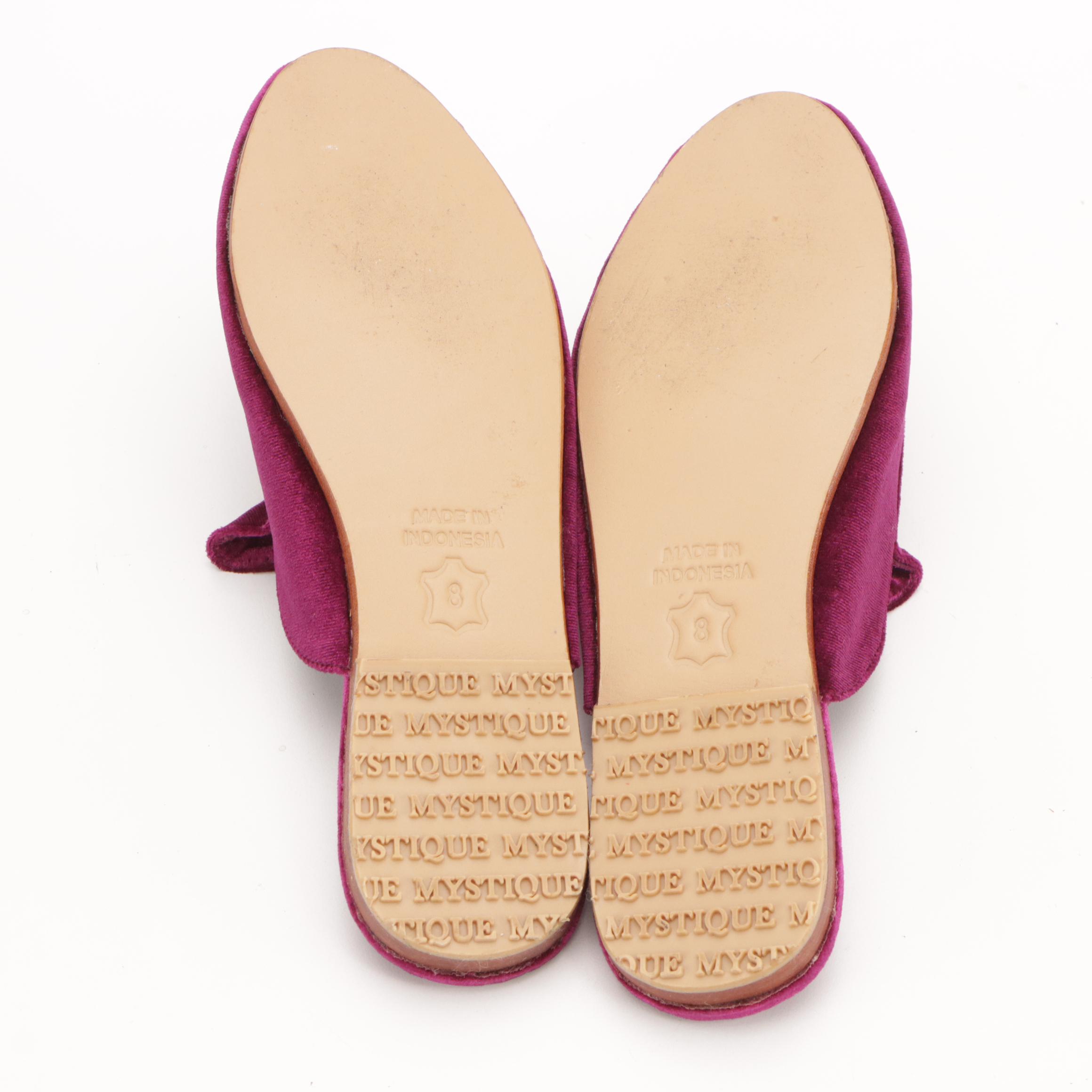Mystique Magenta Velvet Slip-On Loafers