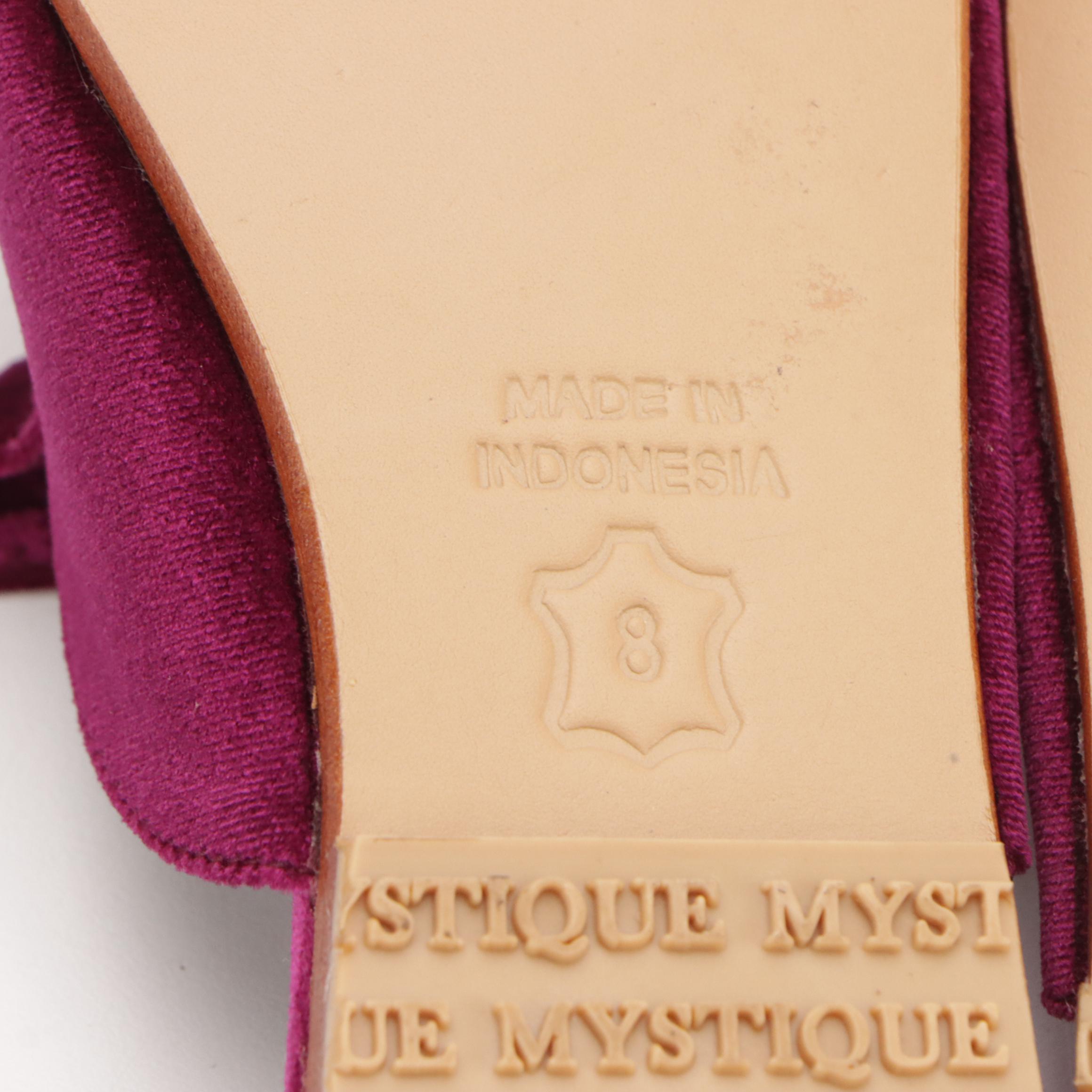 Mystique Magenta Velvet Slip-On Loafers