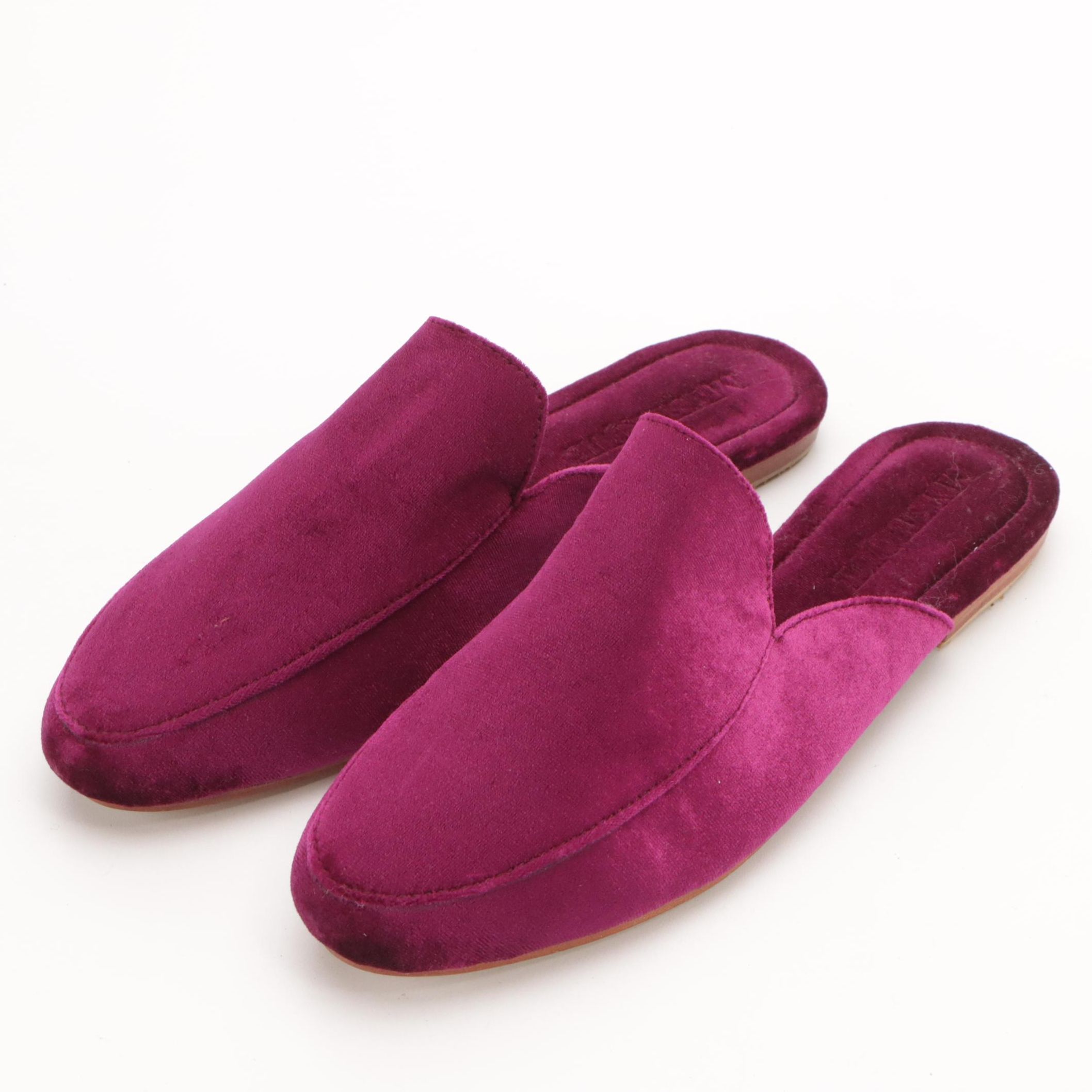 Mystique Magenta Velvet Slip-On Loafers