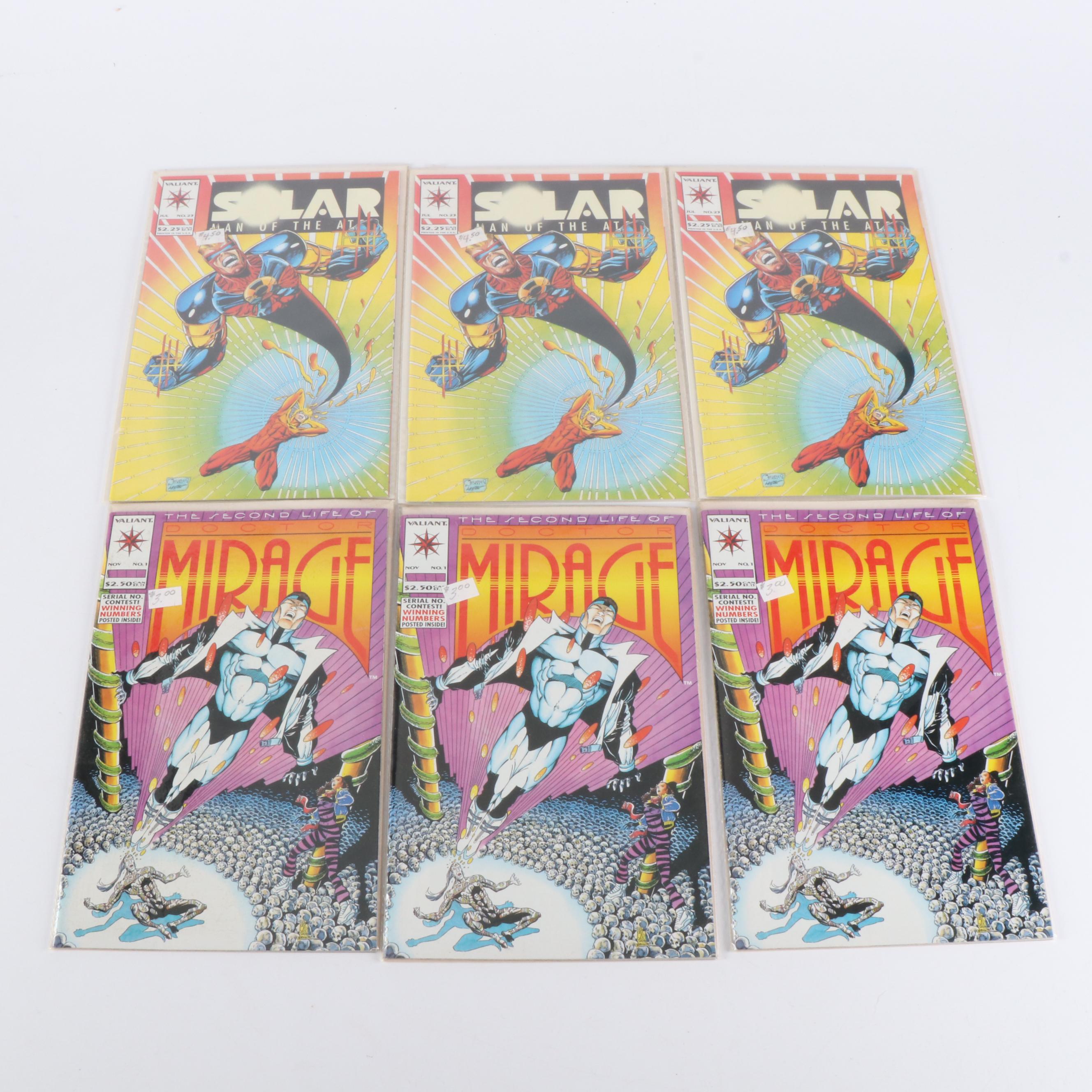 Modern Age "Doctor Mirage" and "Solar" Valiant Comic Books