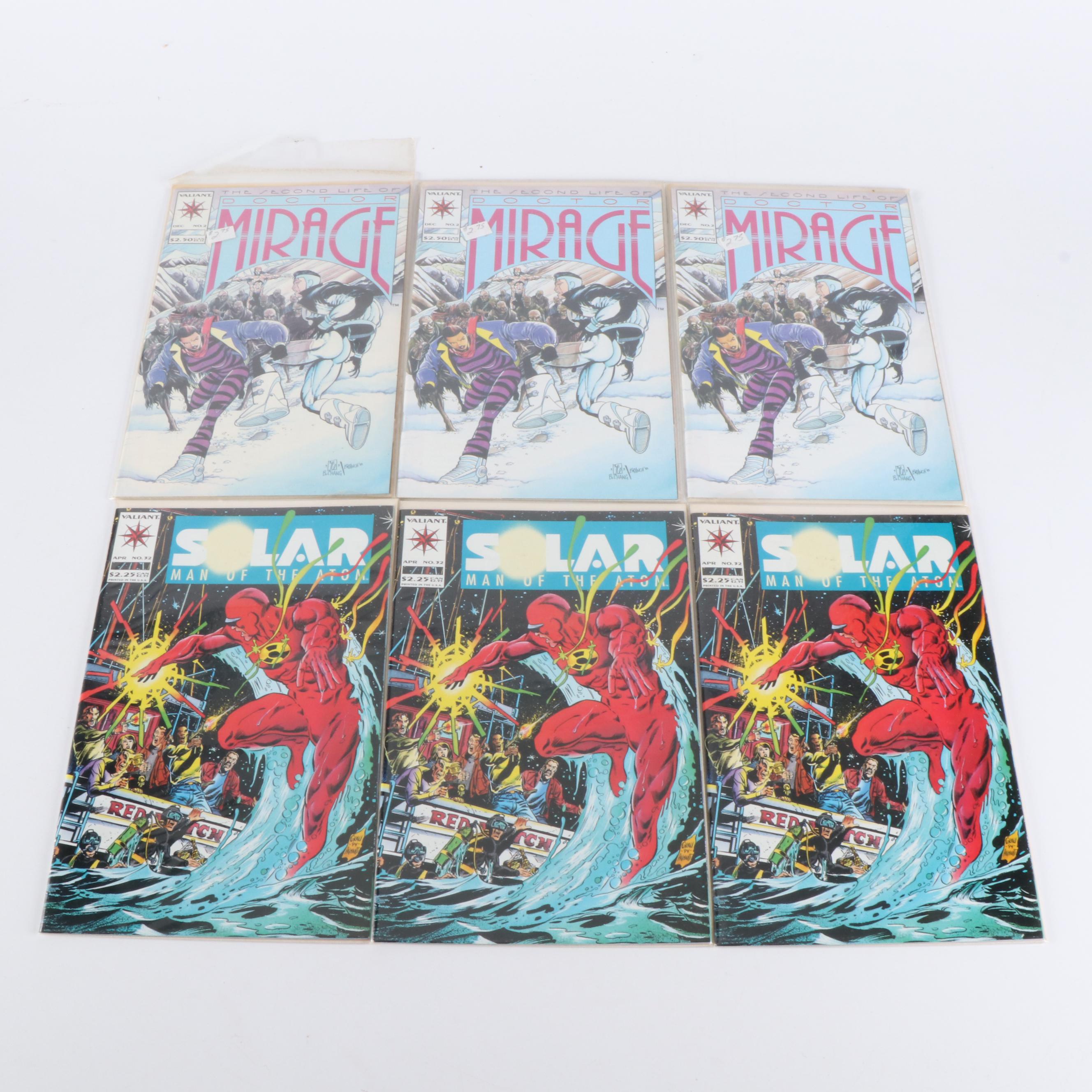 Modern Age "Doctor Mirage" and "Solar" Valiant Comic Books