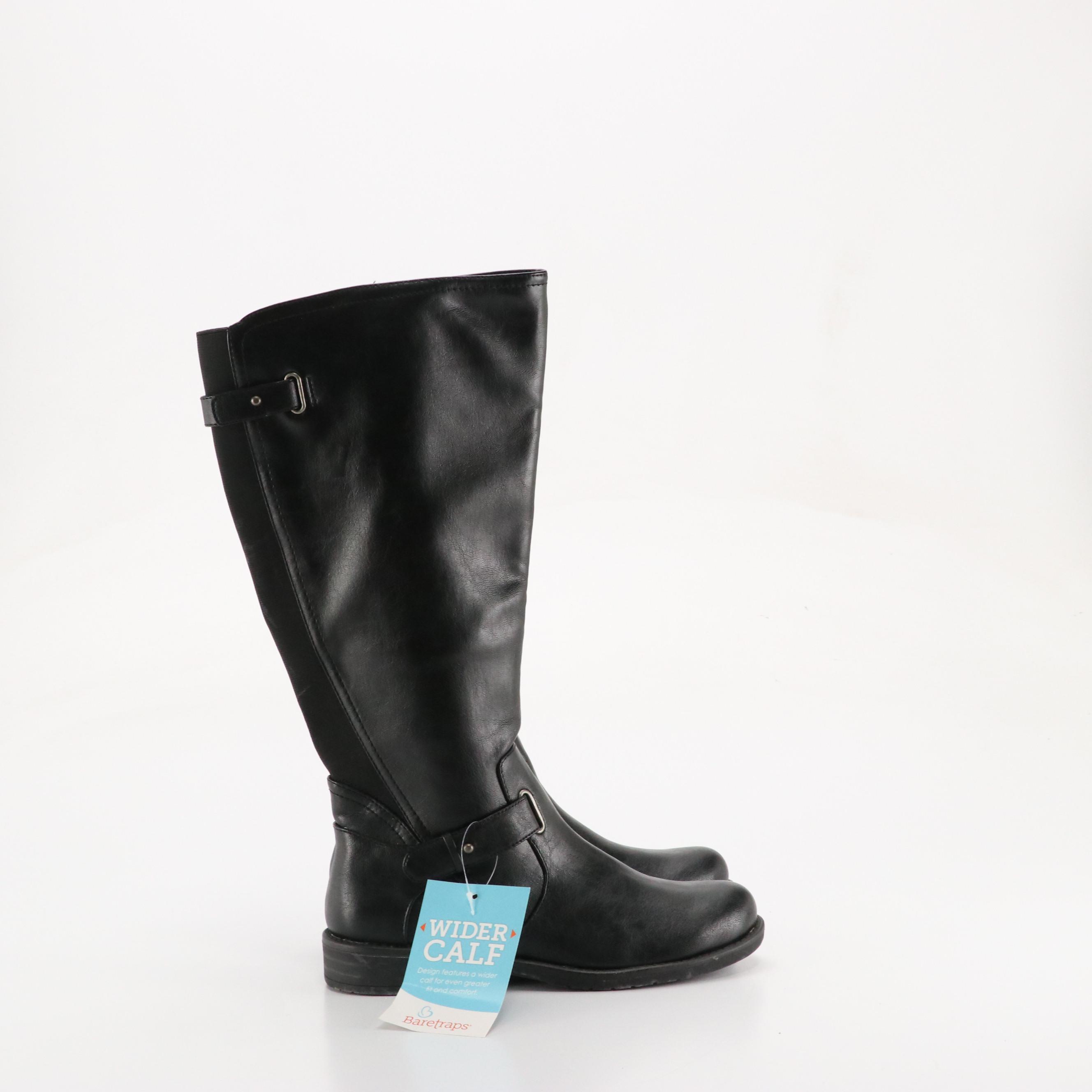 Matisse 'Lariat' Brown Leather and Baretraps 'Clary 2' Faux Leather Riding Boots