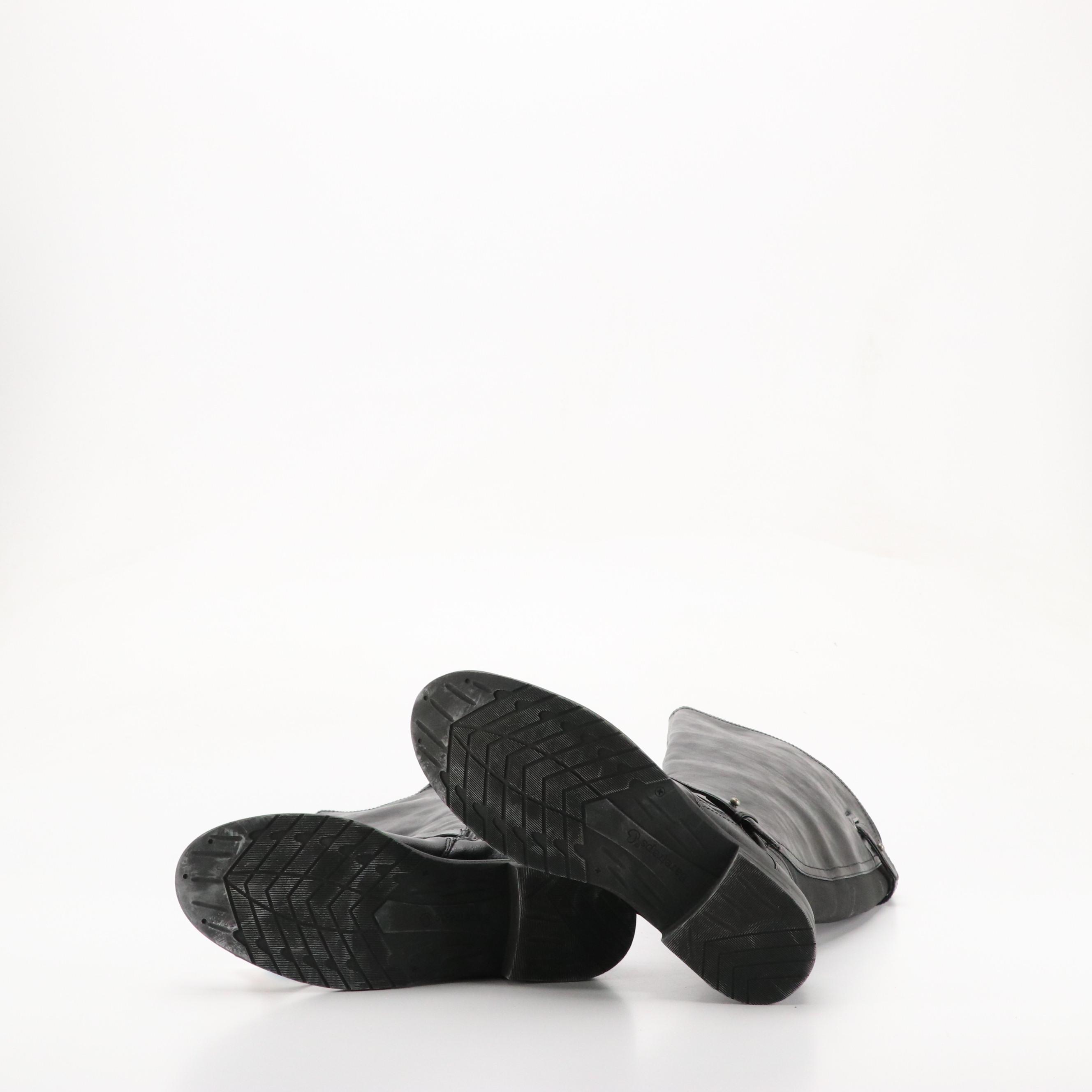 Matisse 'Lariat' Brown Leather and Baretraps 'Clary 2' Faux Leather Riding Boots