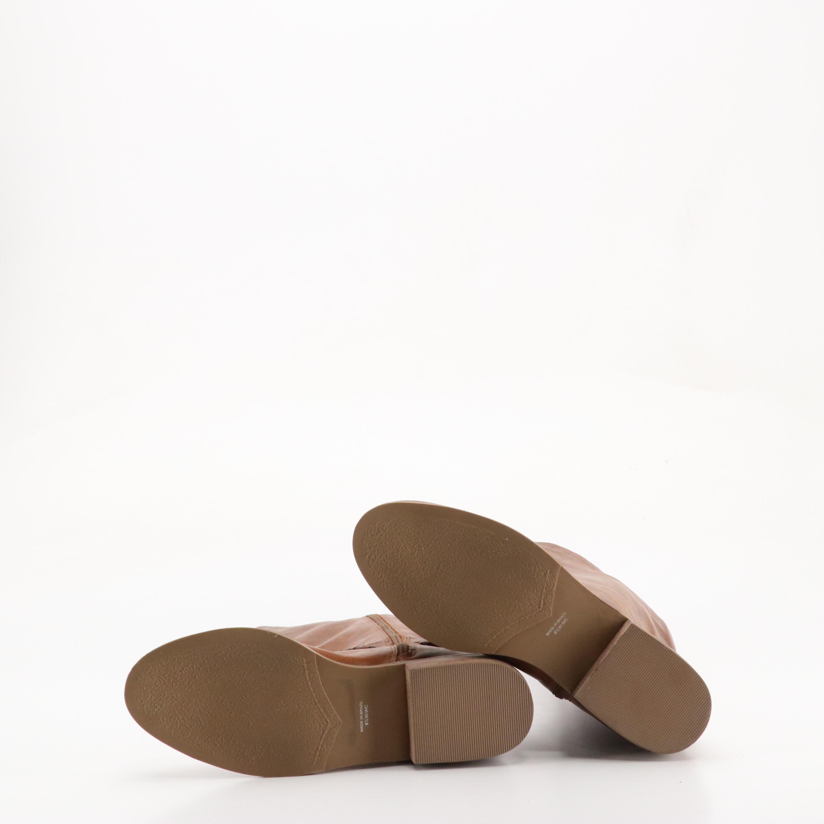 Matisse 'Lariat' Brown Leather and Baretraps 'Clary 2' Faux Leather Riding Boots