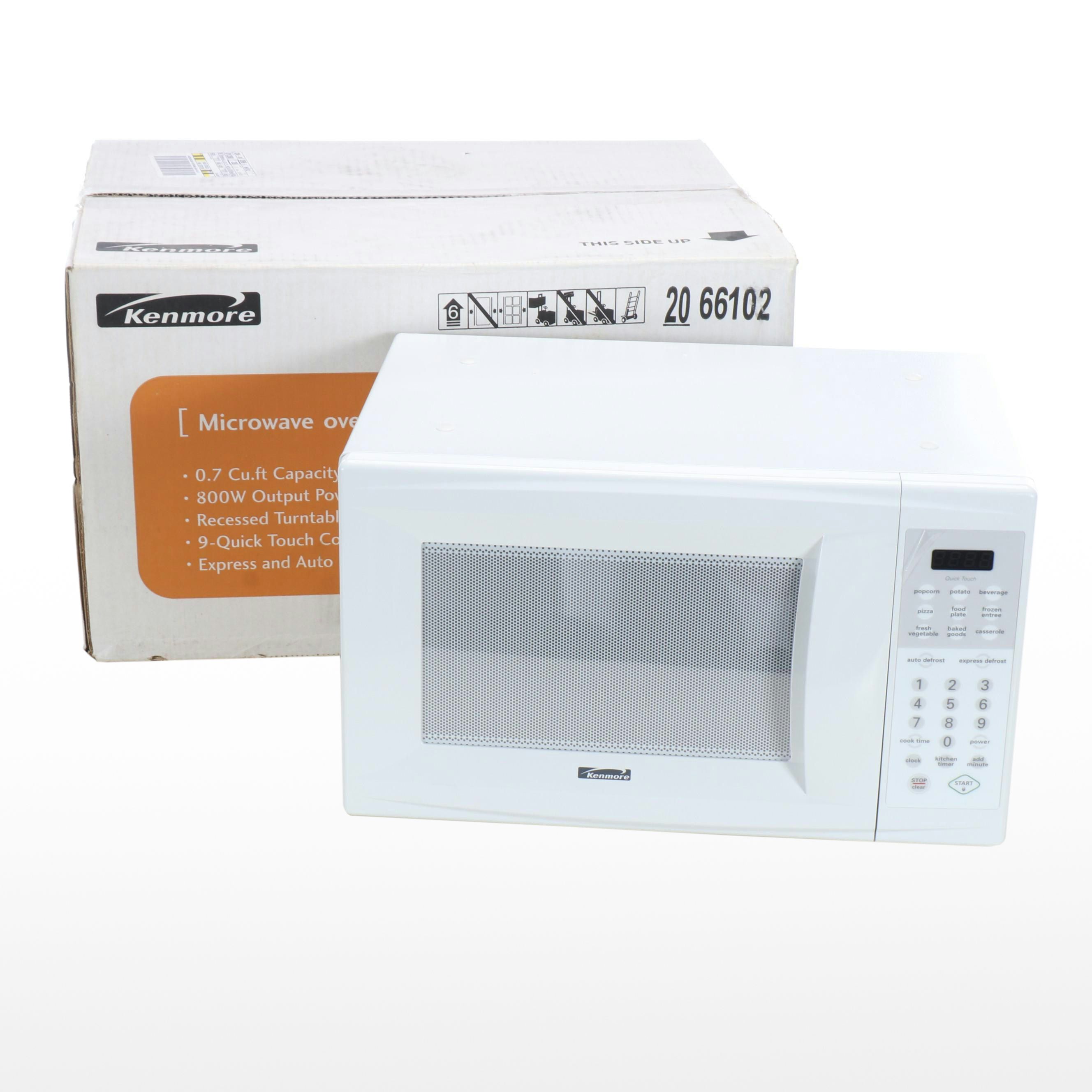 Kenmore 0.7 Cu. Ft. White Microwave Oven