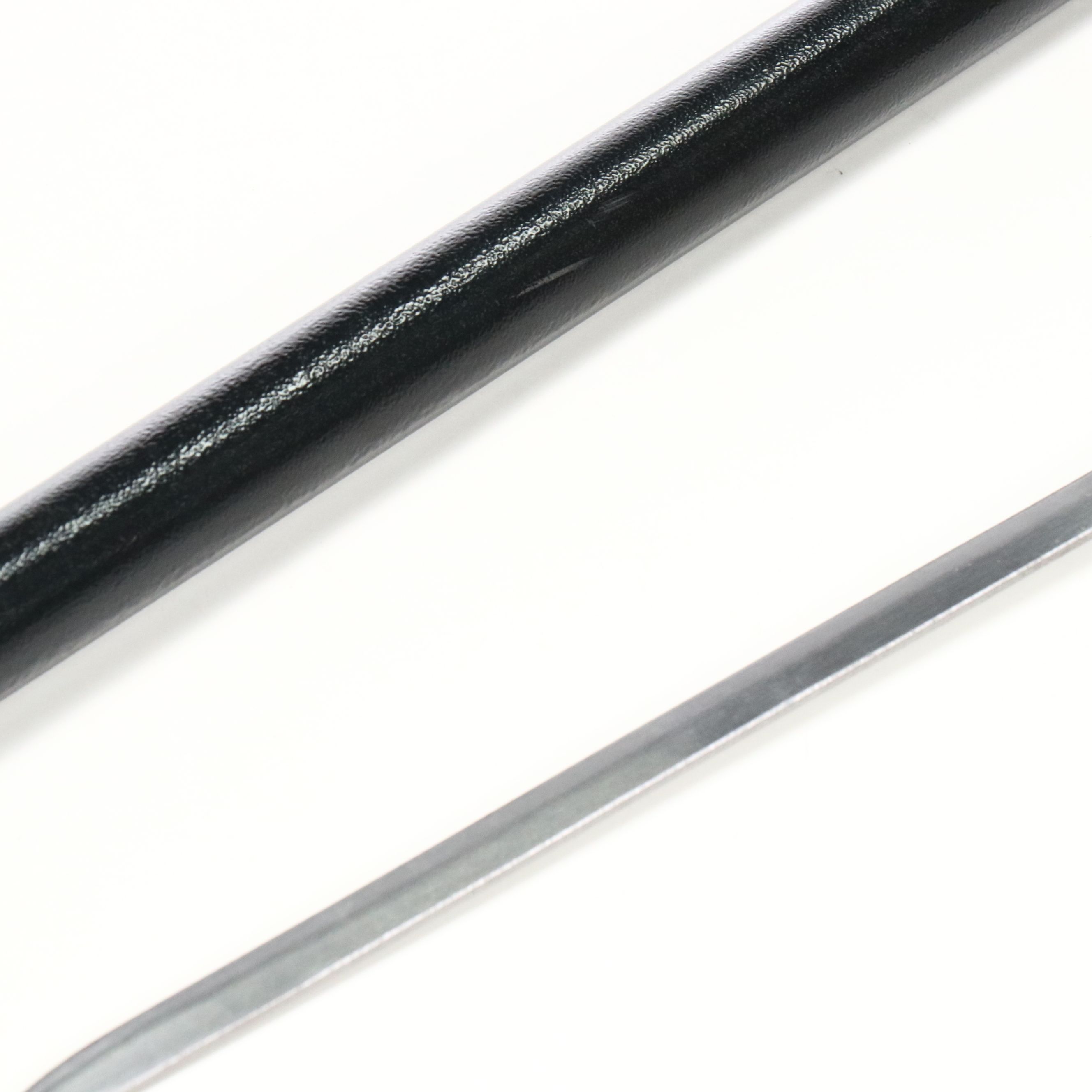 Embossed Metal Derby-Handled Sword Cane