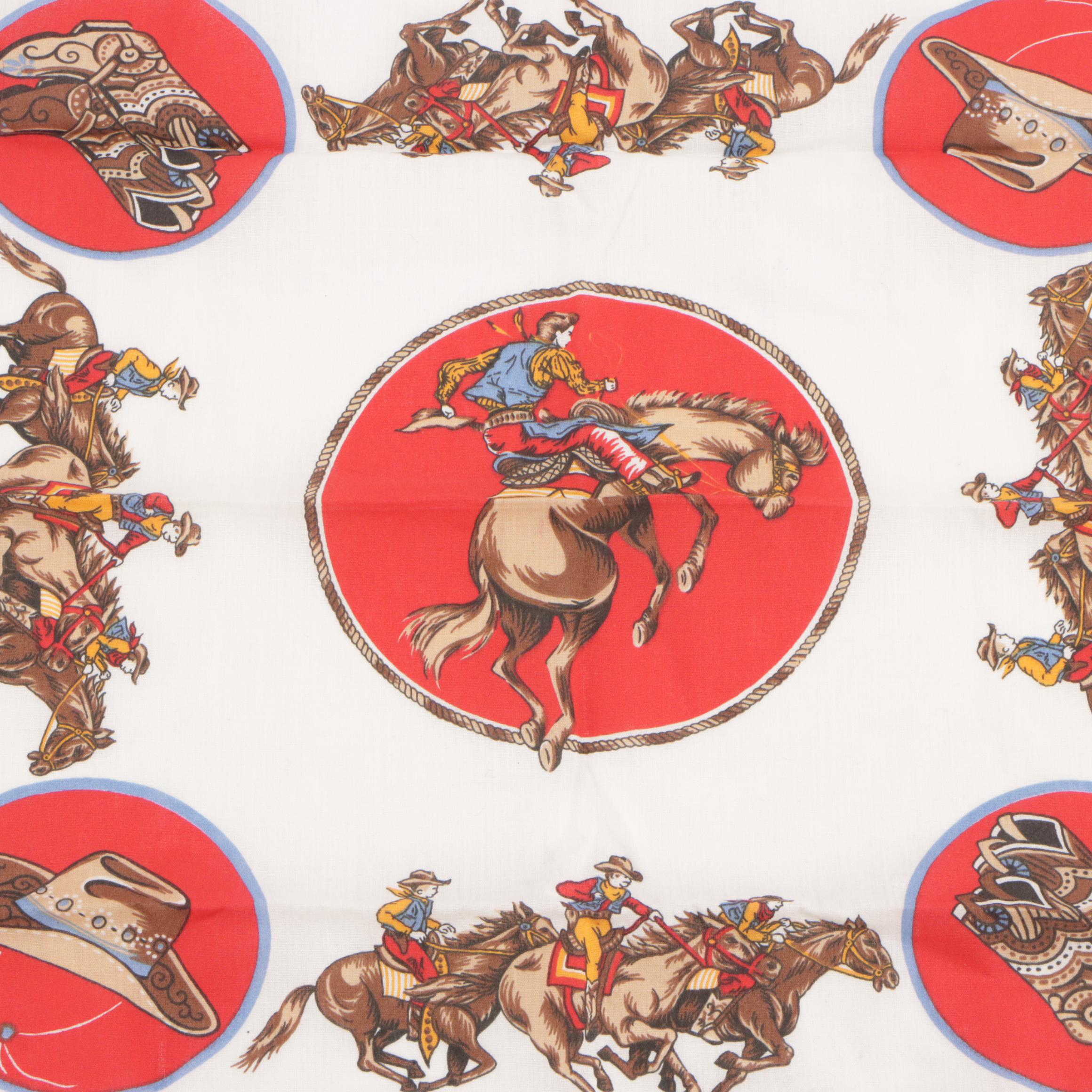 Western-Themed Cotton Scarves